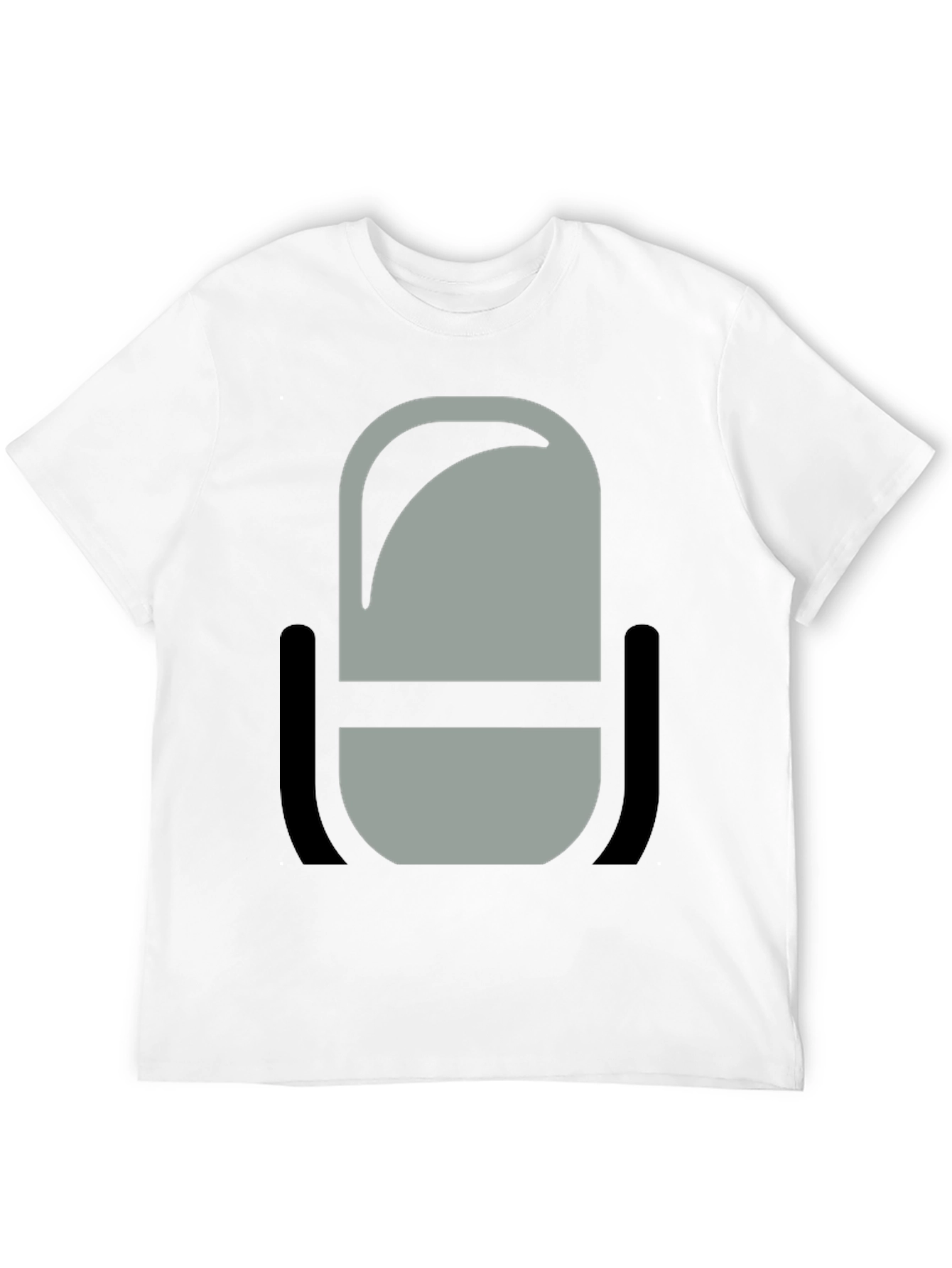 Podcast Microphone Graphic Tee - Black