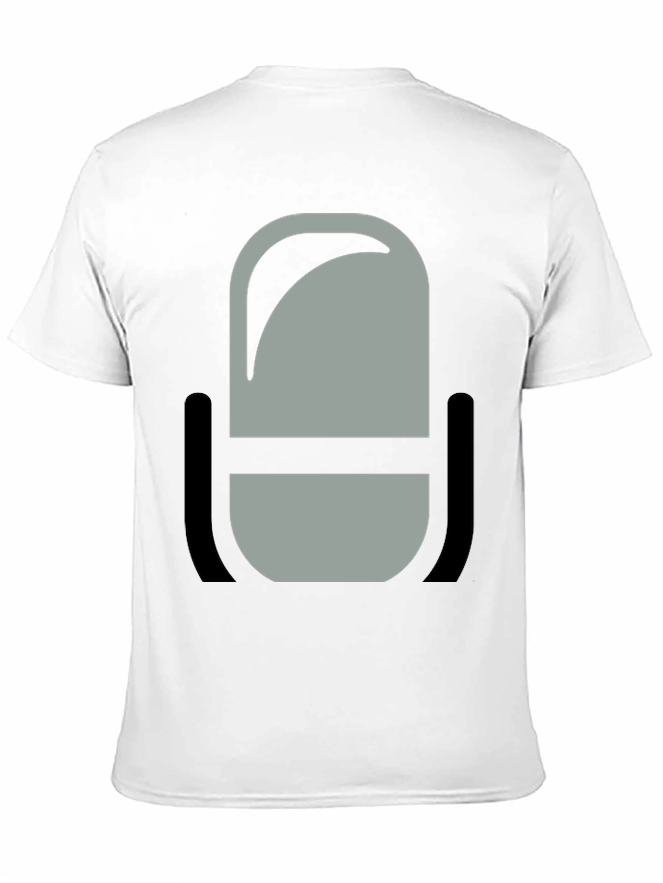 Podcast Microphone Graphic Tee - Black