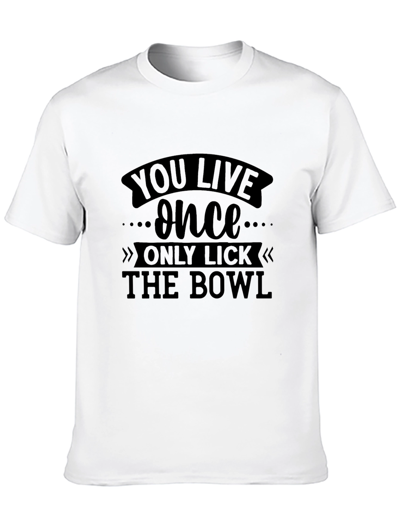 You Live Once Graphic Tee - Black