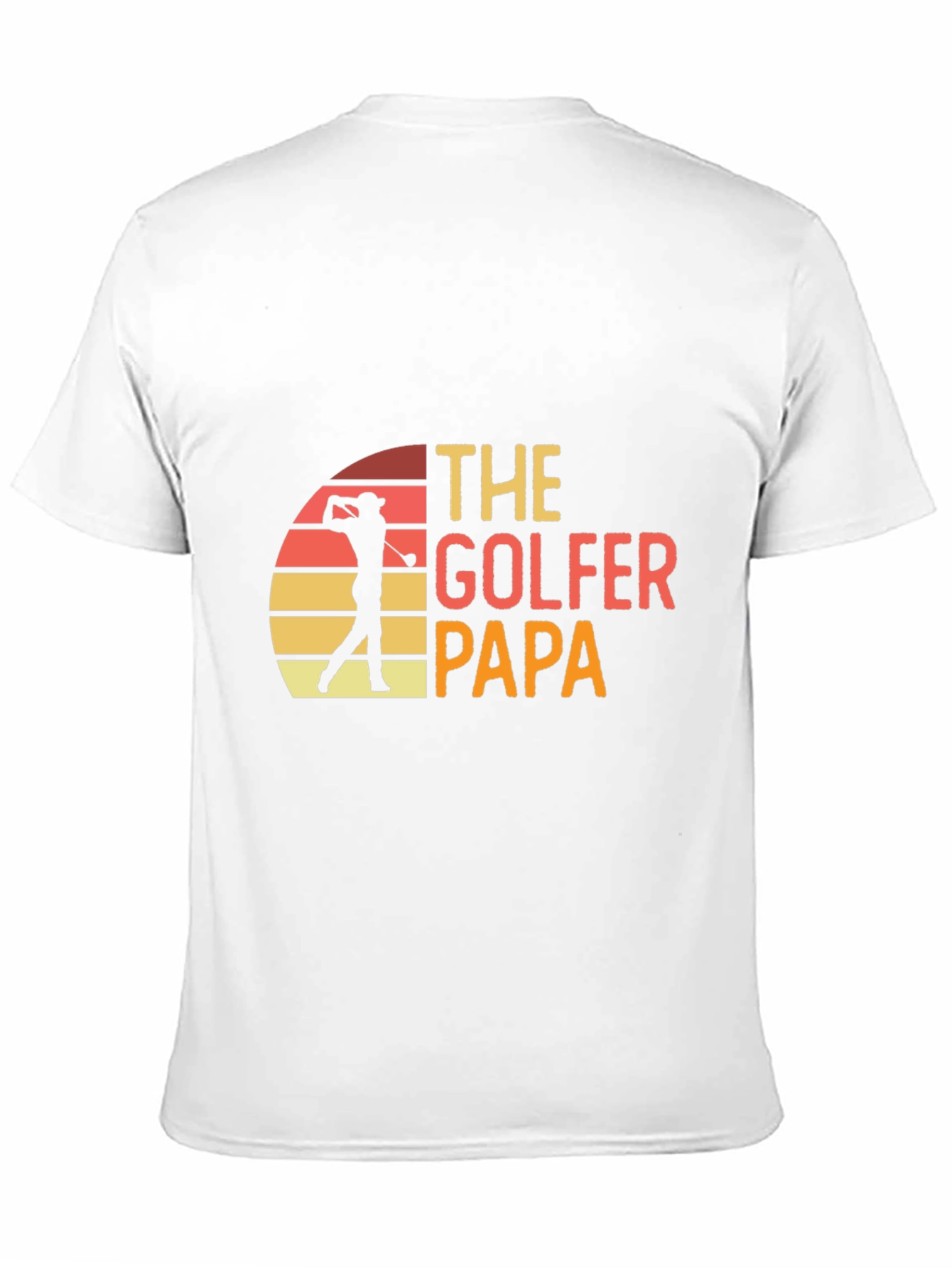 The Golfer Papa Retro Graphic T-Shirt