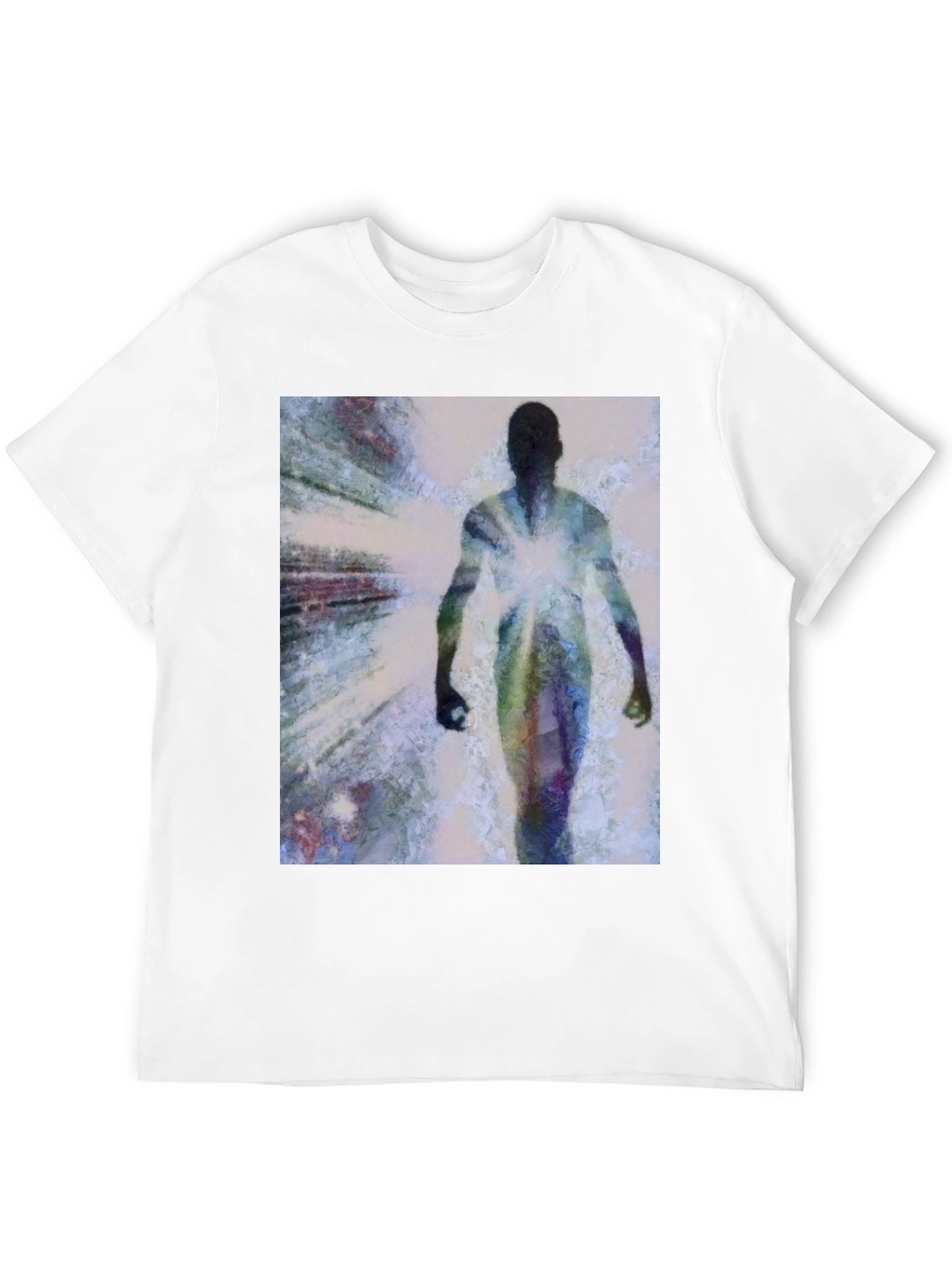 Abstract Figure Graphic Tee - Modern Art Shirt