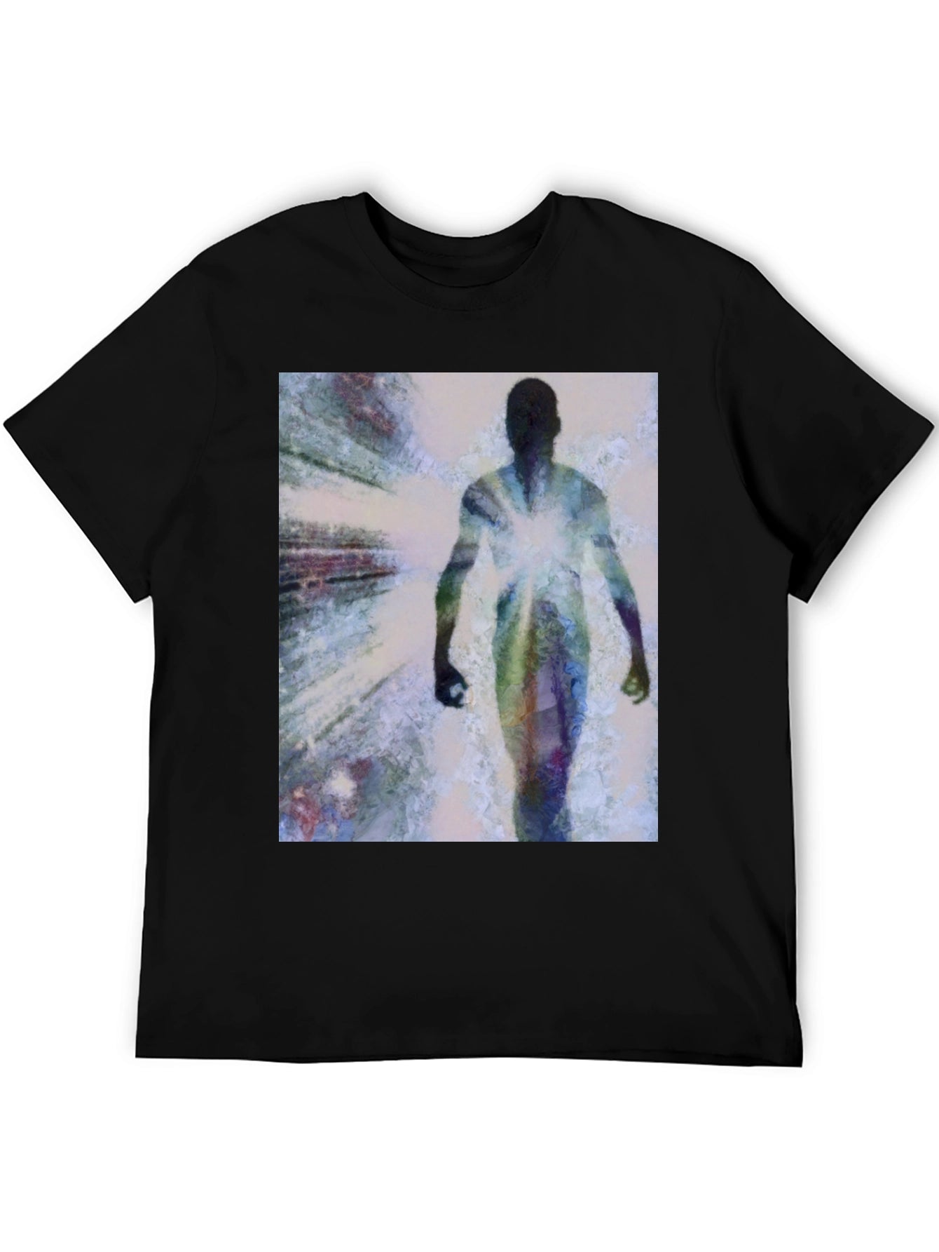 Abstract Figure Graphic Tee - Modern Art Shirt