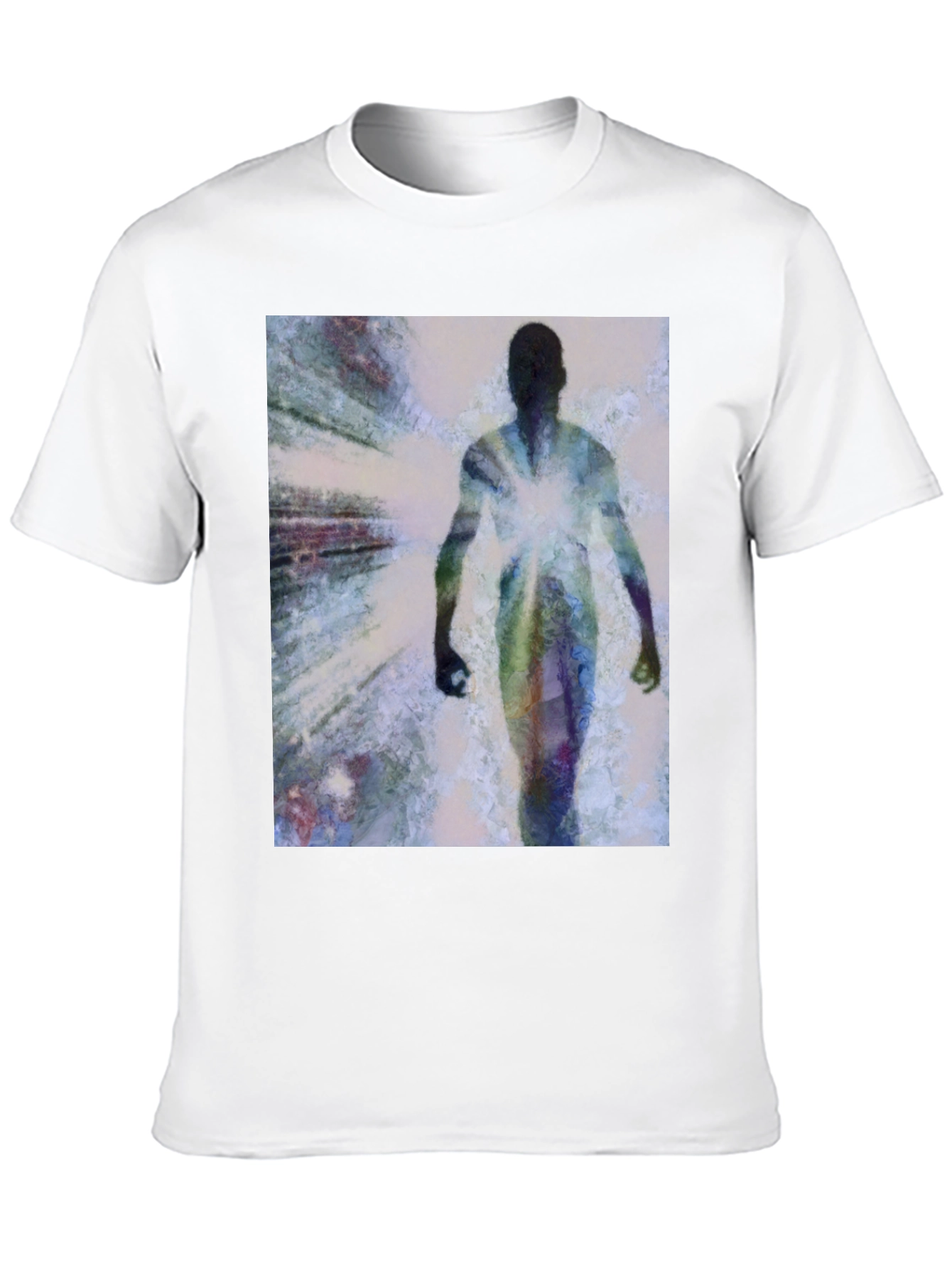 Abstract Figure Graphic Tee - Modern Art Shirt