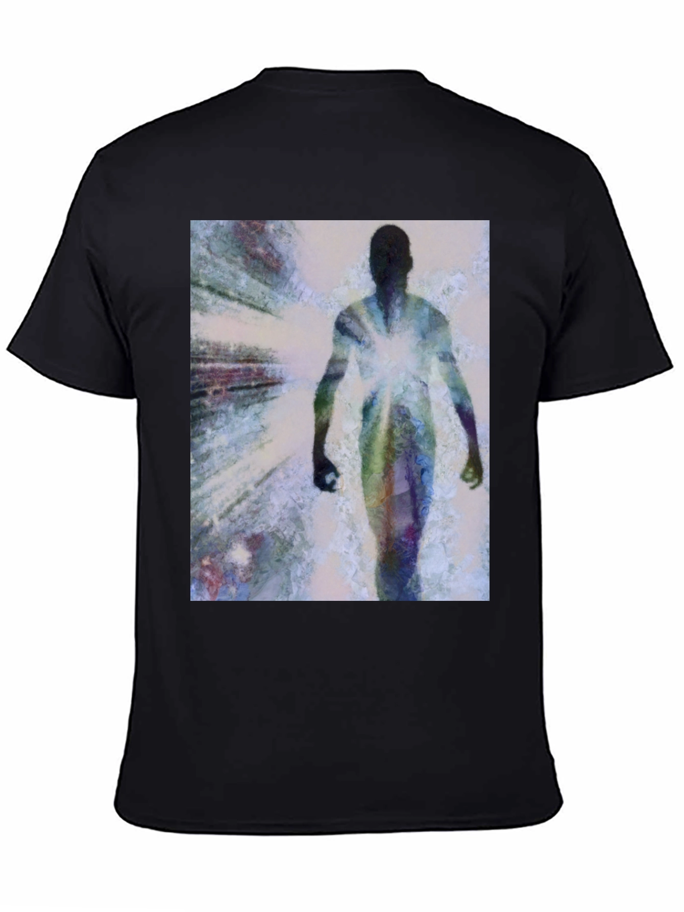 Abstract Figure Graphic Tee - Modern Art Shirt