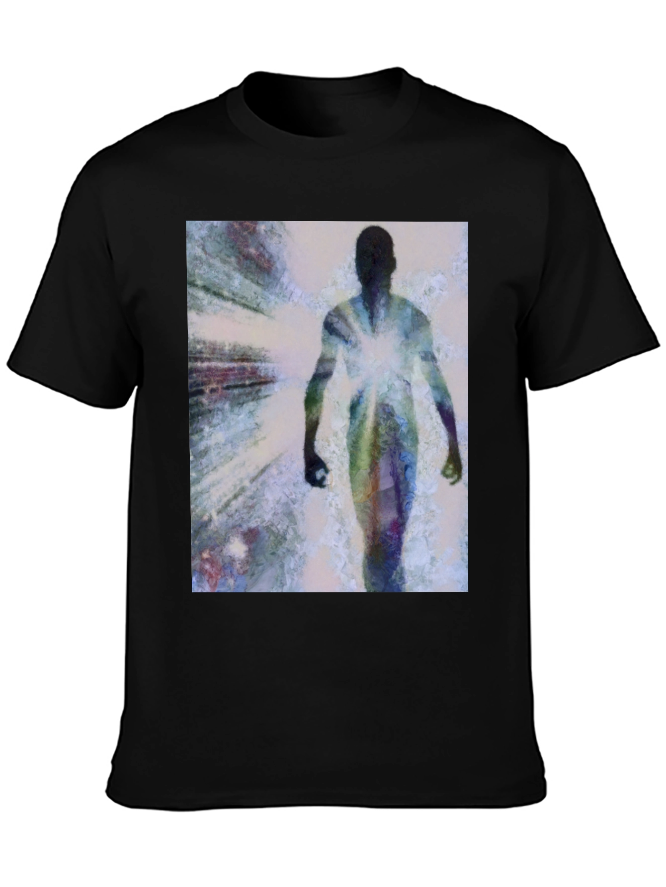 Abstract Figure Graphic Tee - Modern Art Shirt