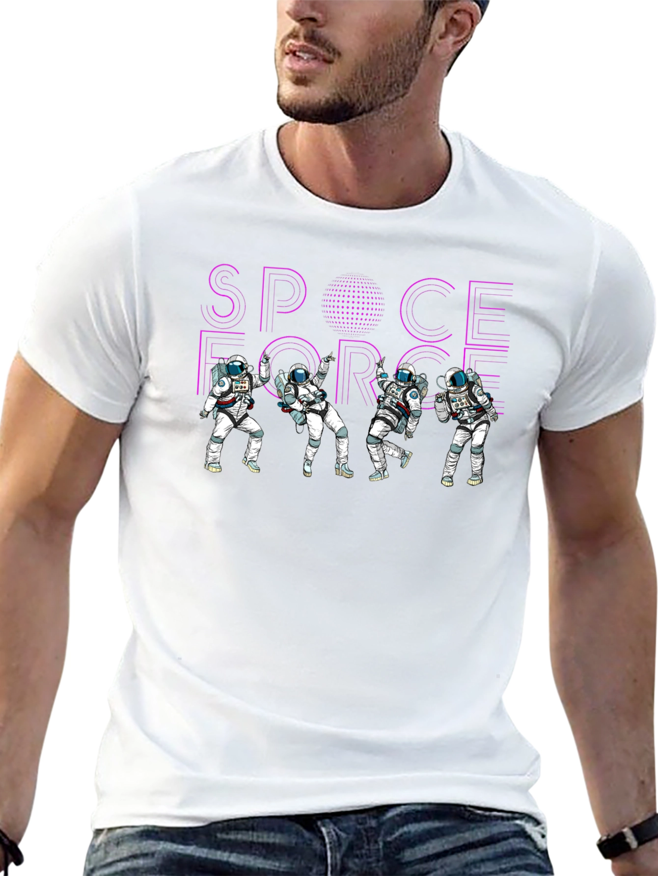 Space Force Graphic Tee - Astronaut Design