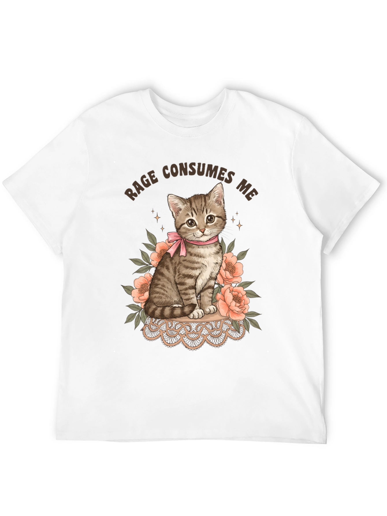 Rage Consumes Me Kitten Graphic Tee