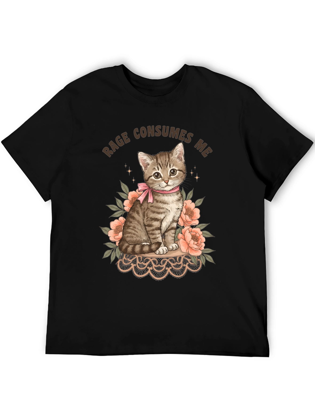 Rage Consumes Me Kitten Graphic Tee