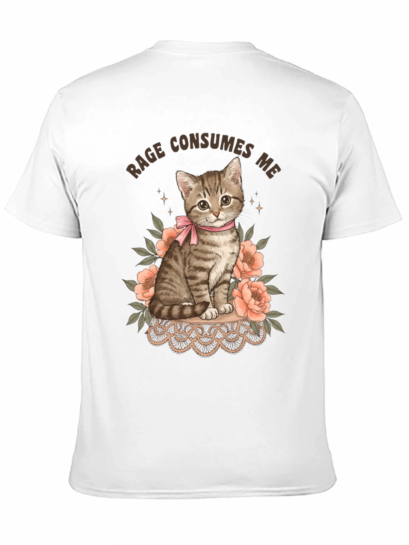 Rage Consumes Me Kitten Graphic Tee
