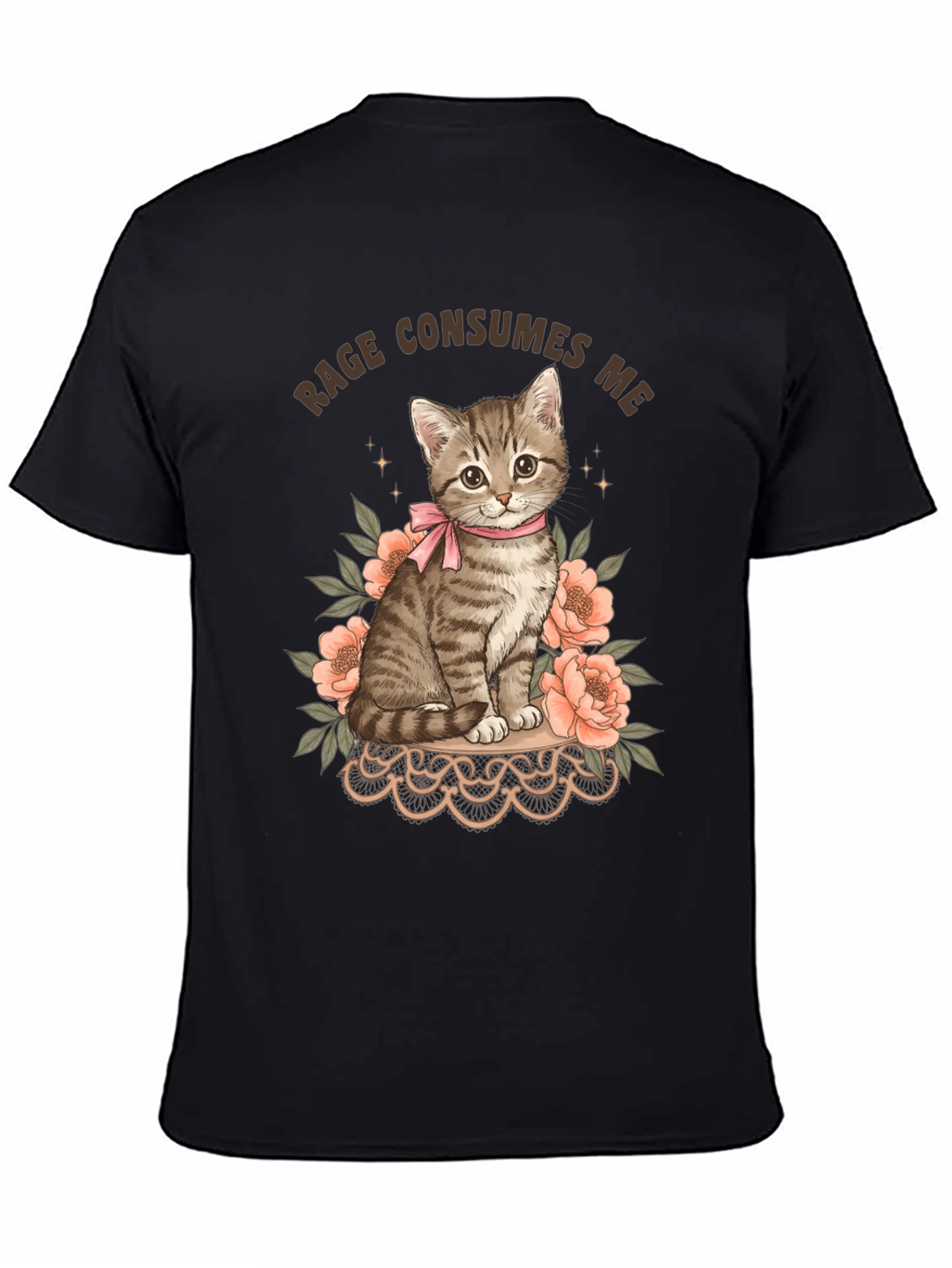 Rage Consumes Me Kitten Graphic Tee