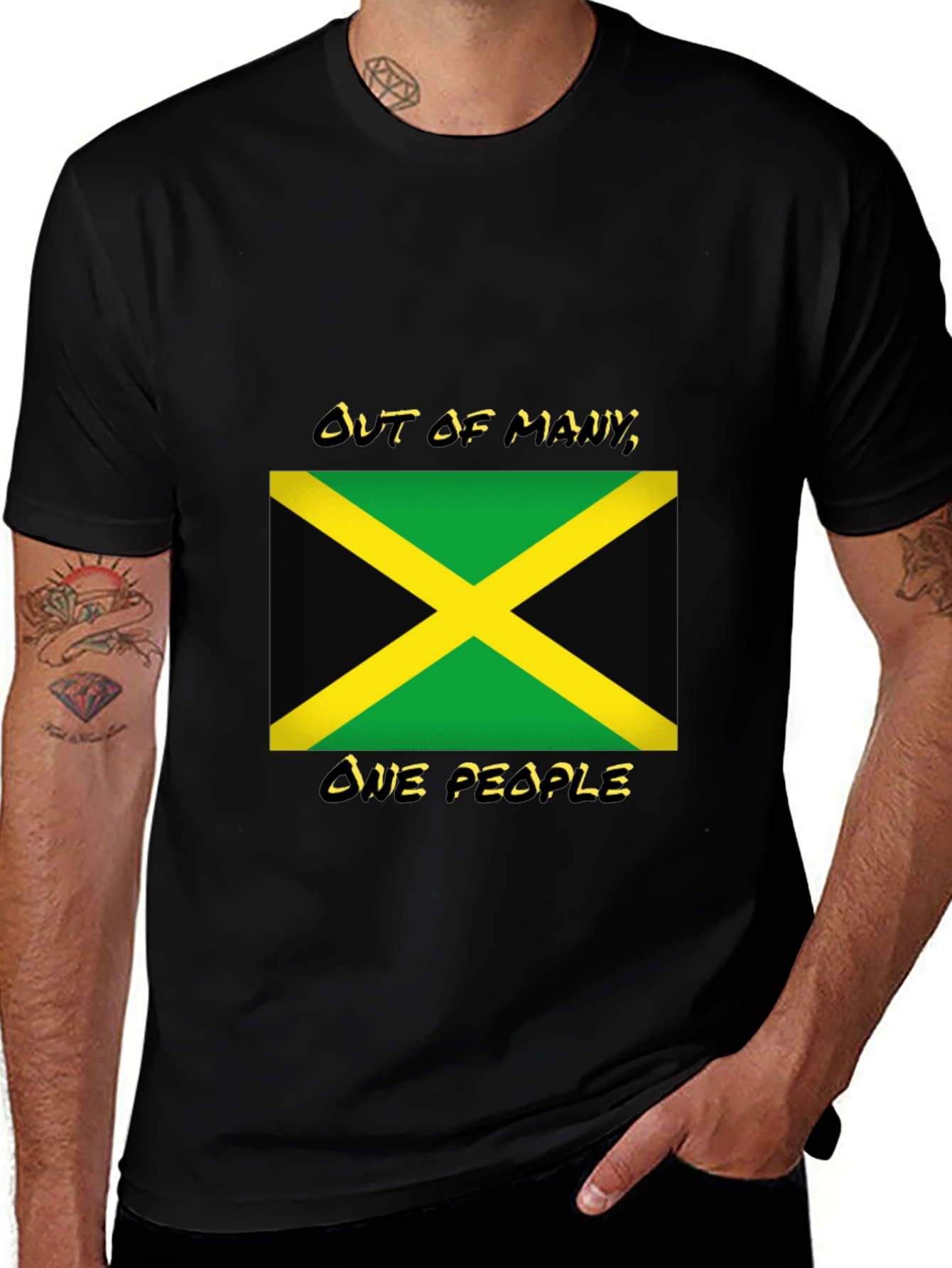 Jamaica Flag T-Shirt: Out of Many One People