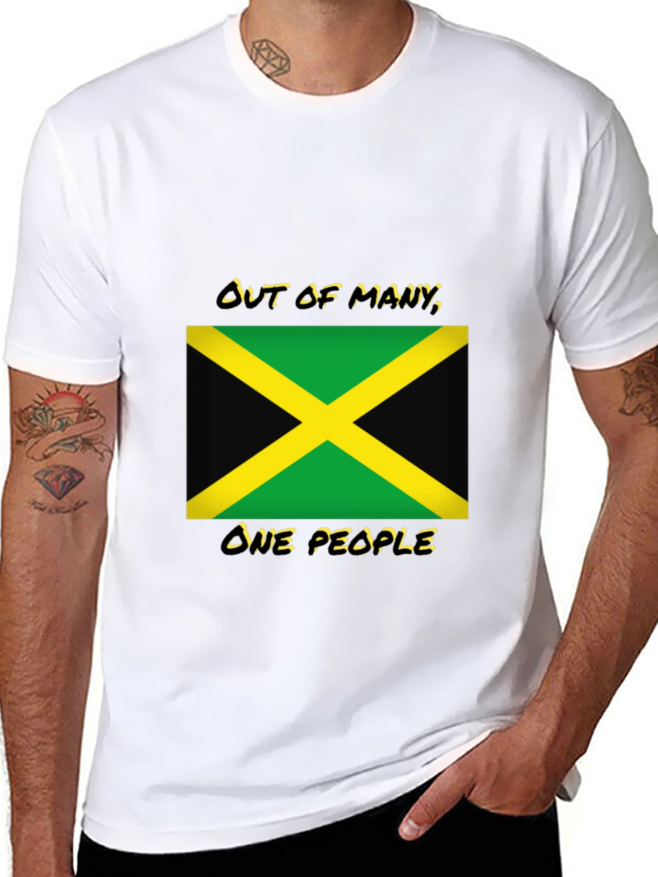 Jamaica Flag T-Shirt: Out of Many One People
