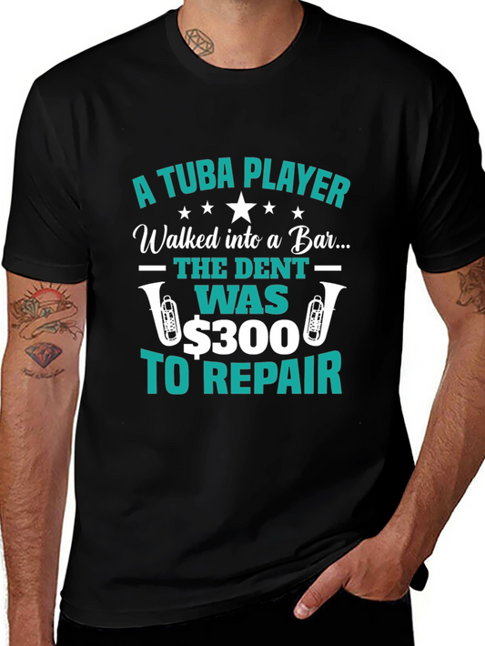 Tuba Player Bar Joke Graphic Tee