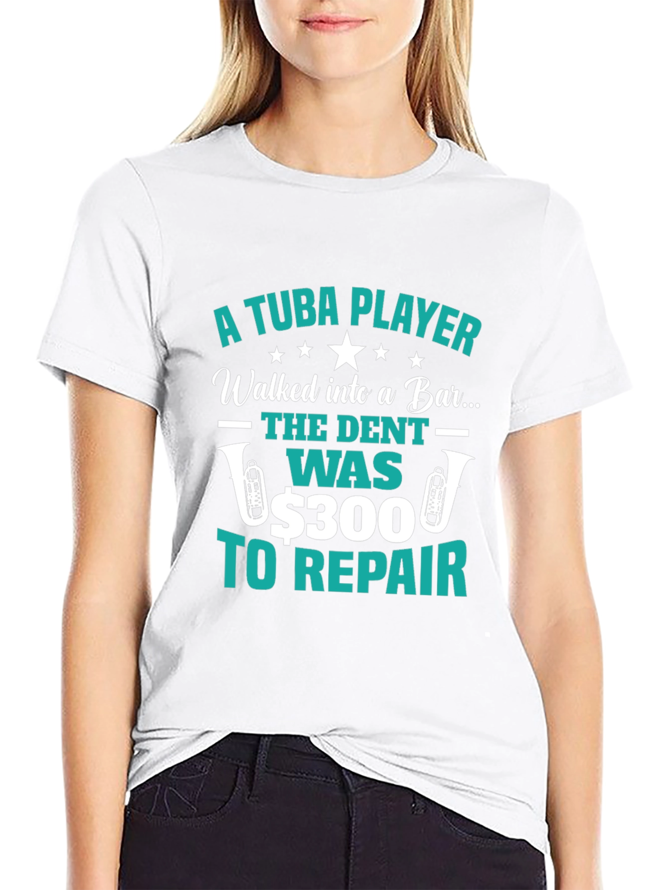 Tuba Player Bar Joke Graphic Tee