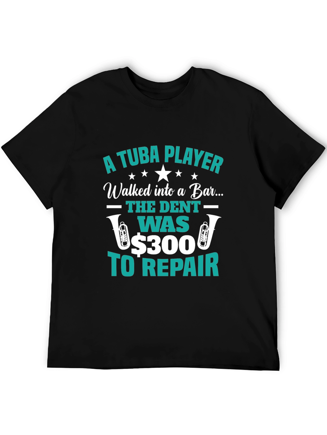 Tuba Player Bar Joke Graphic Tee