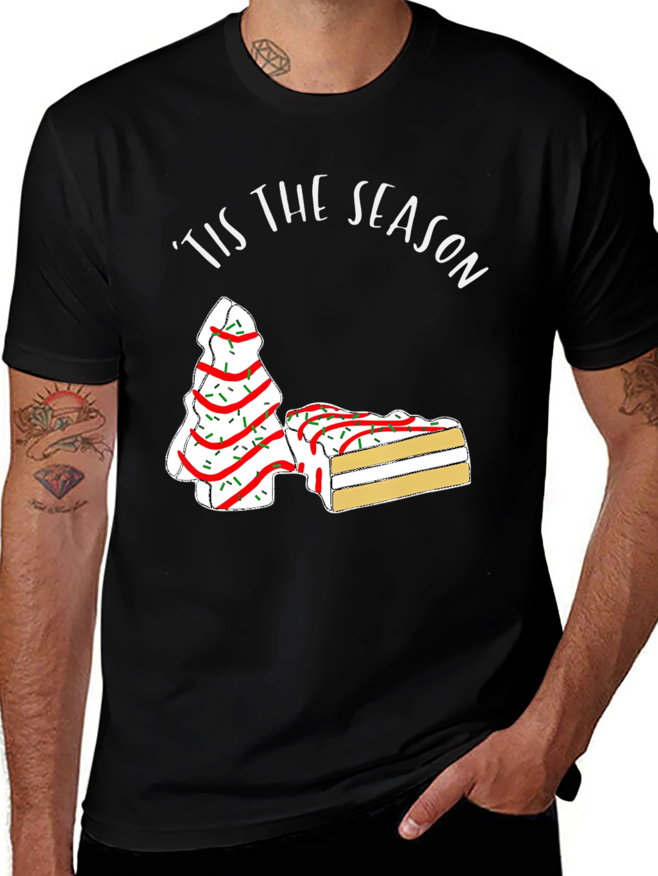 Tis the Season Christmas Tree Cake T-Shirt