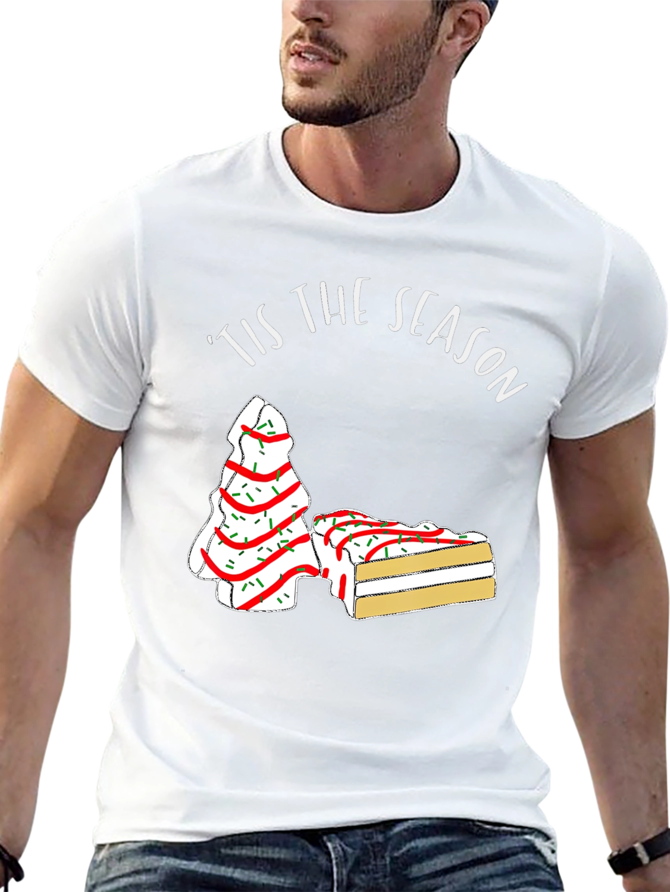 Tis the Season Christmas Tree Cake T-Shirt