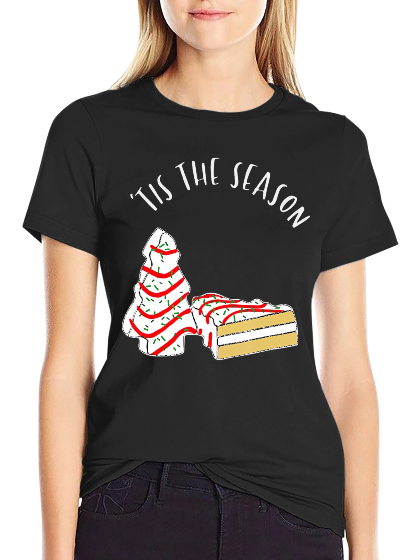 Tis the Season Christmas Tree Cake T-Shirt