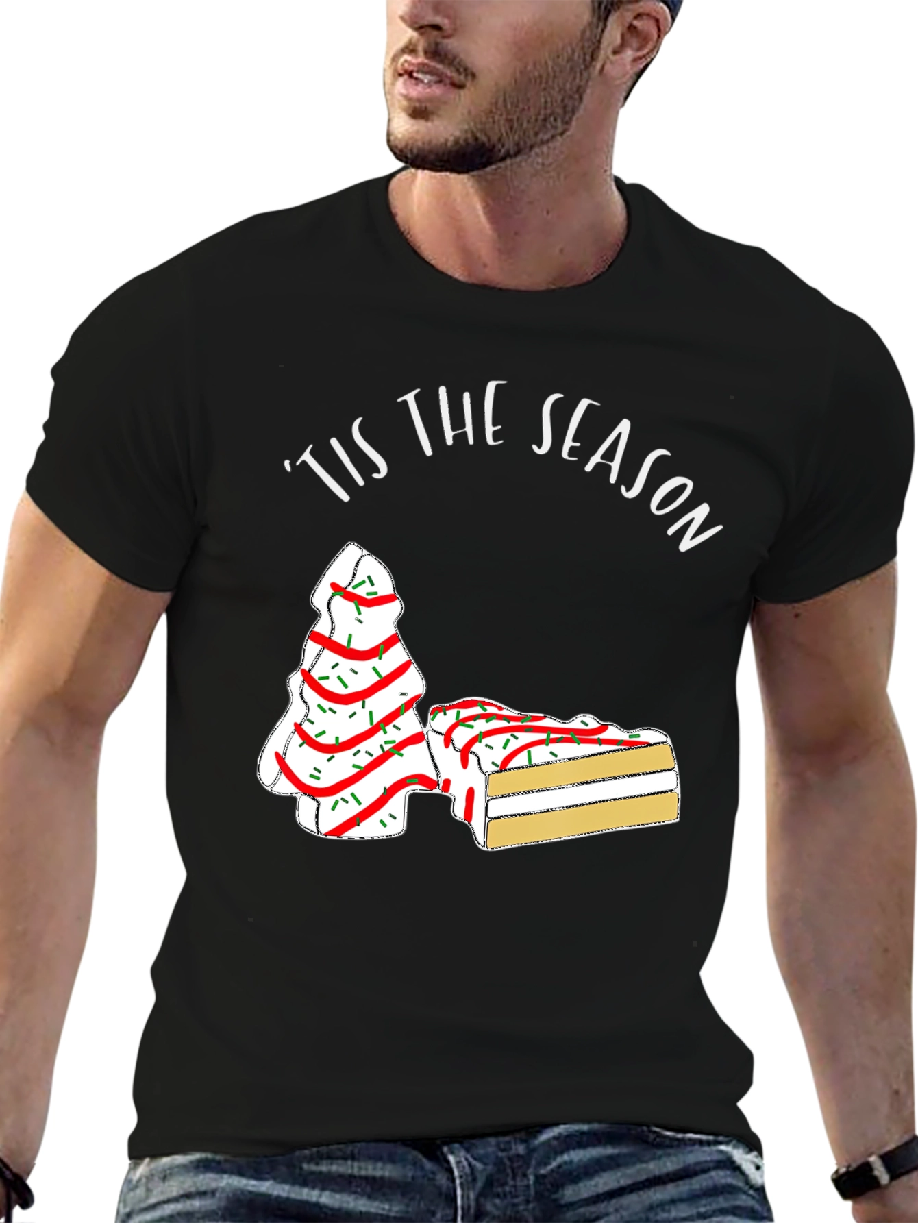 Tis the Season Christmas Tree Cake T-Shirt