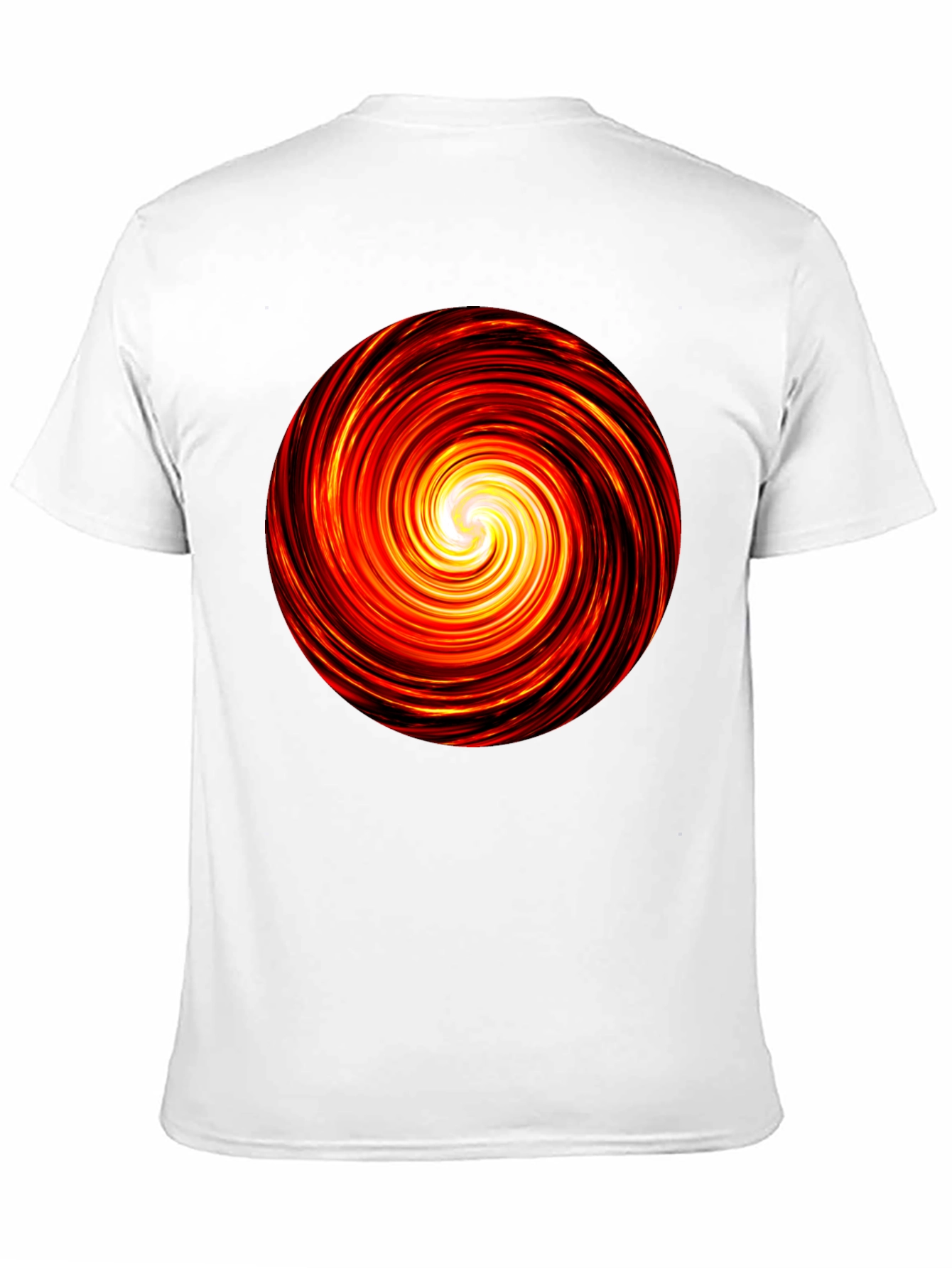 Fiery Vortex Black T-Shirt