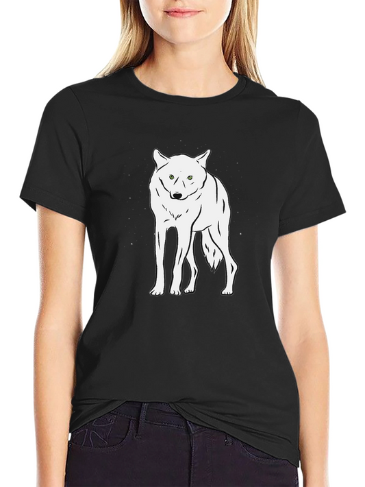 Black Wolf Graphic Tee - Stylish Casual Wear