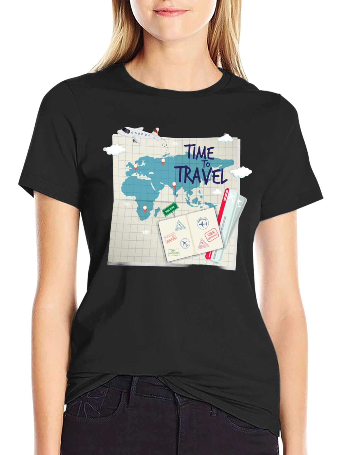 Time to Travel Graphic T-Shirt - Adventure Awaits!