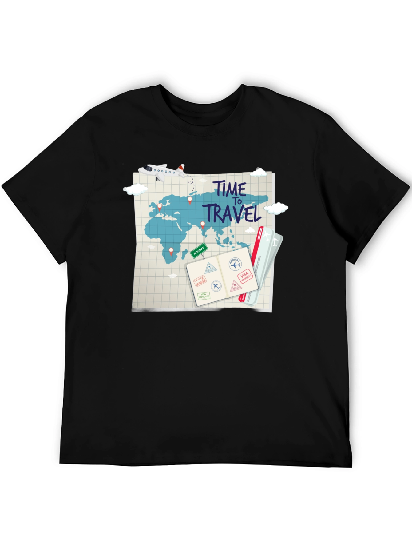 Time to Travel Graphic T-Shirt - Adventure Awaits!