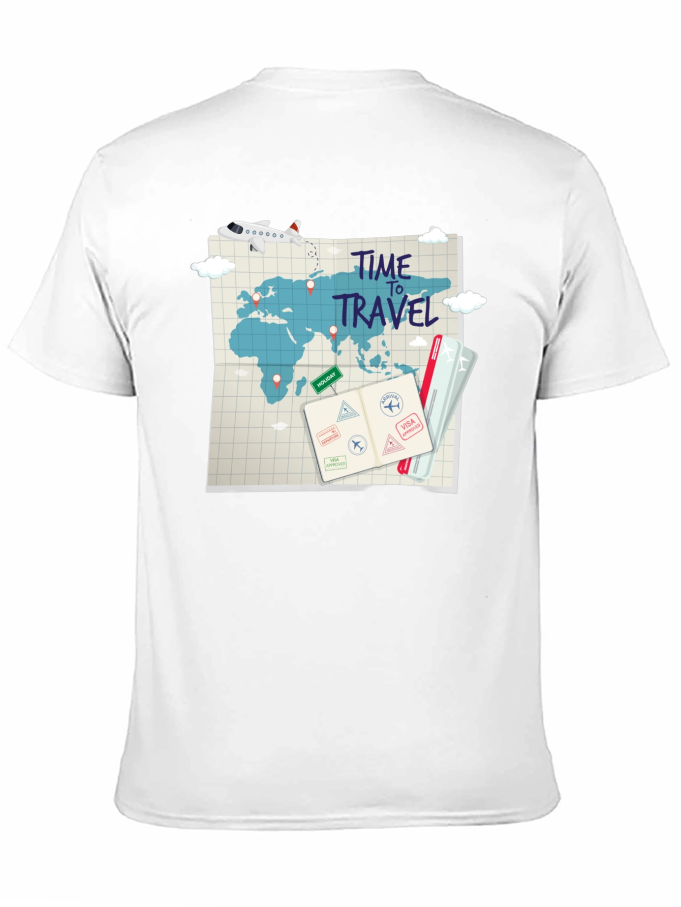 Time to Travel Graphic T-Shirt - Adventure Awaits!
