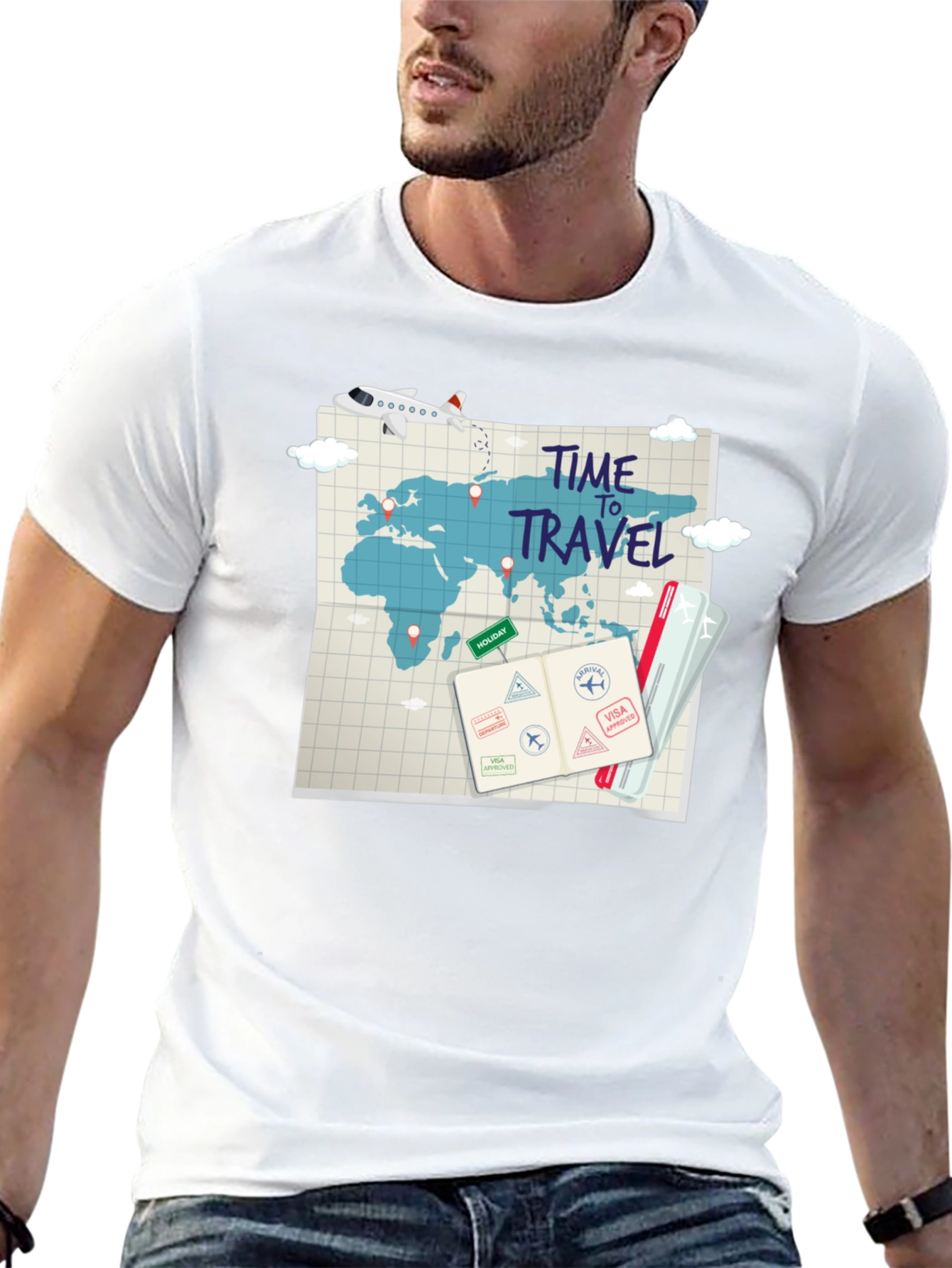 Time to Travel Graphic T-Shirt - Adventure Awaits!
