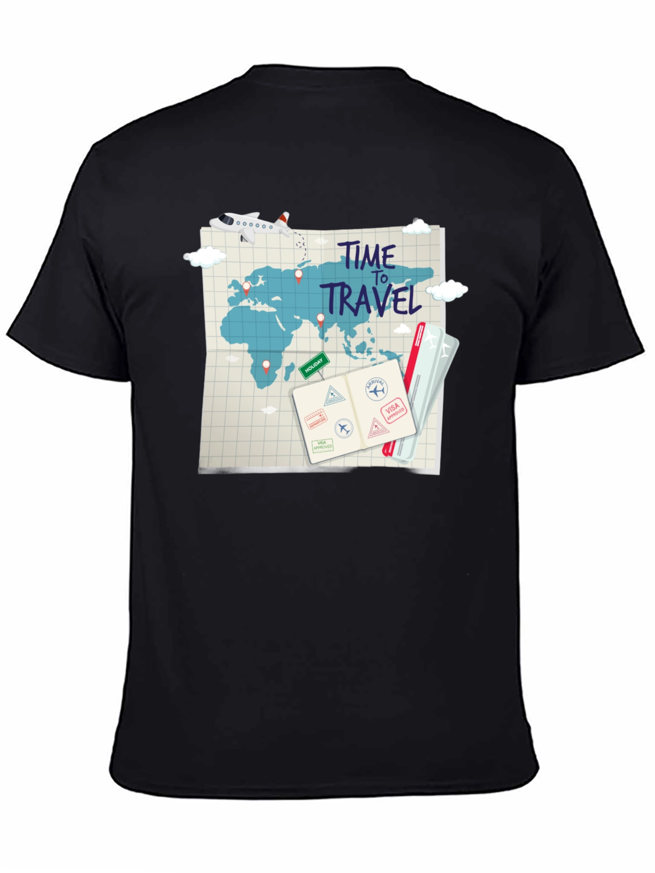 Time to Travel Graphic T-Shirt - Adventure Awaits!