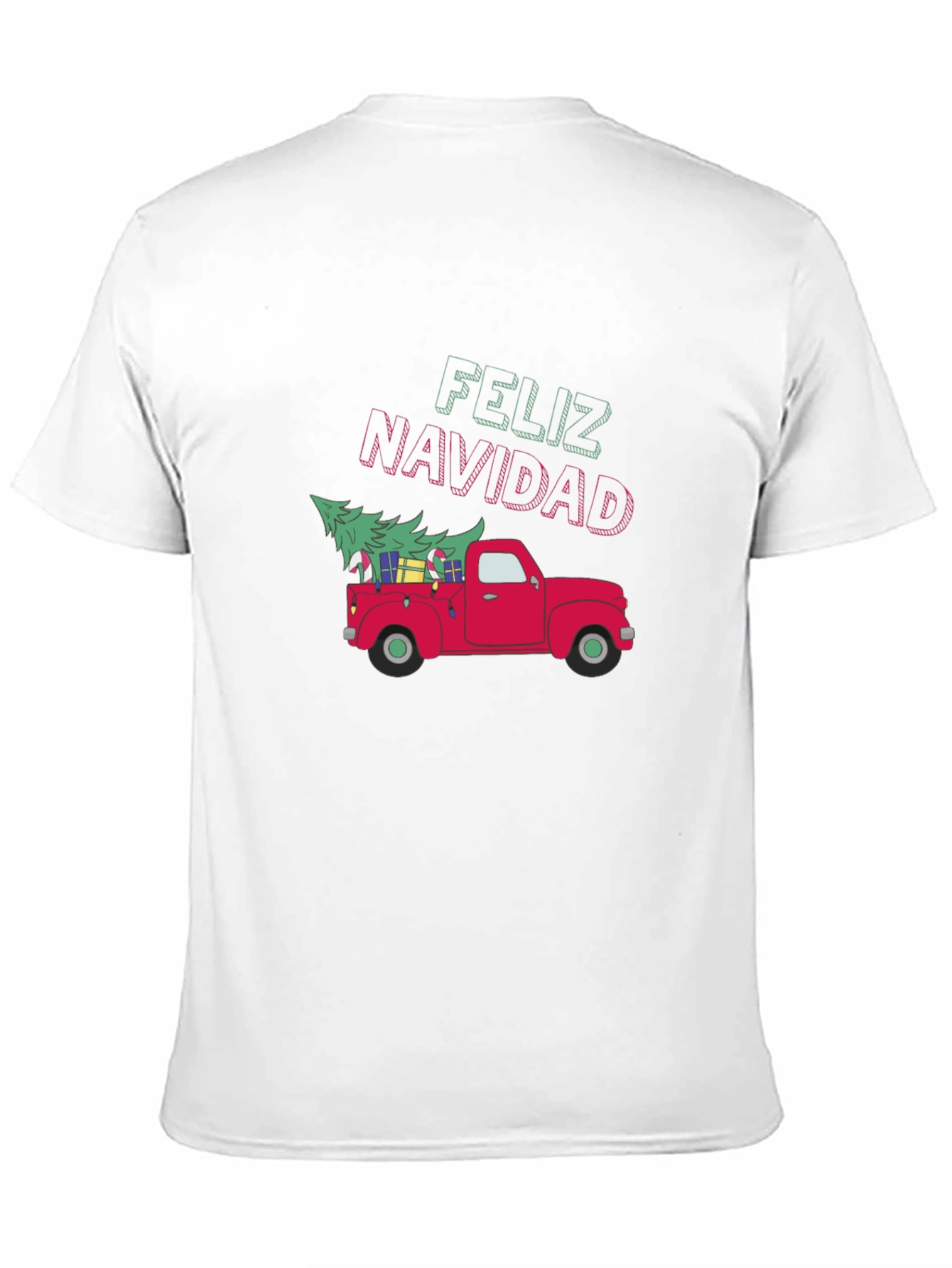 Feliz Navidad Red Truck Christmas T-Shirt