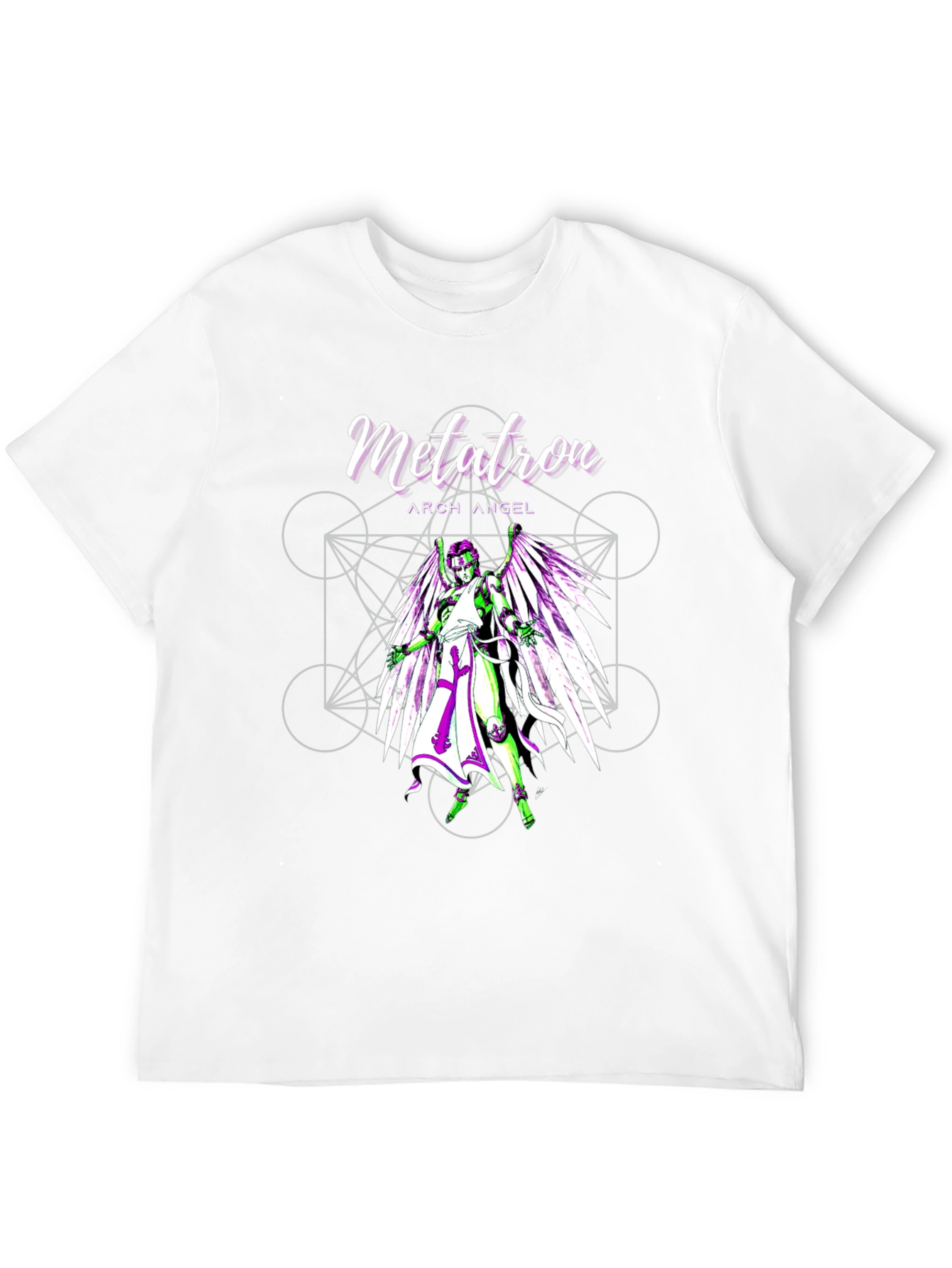 Metatron Archangel Graphic Tee - Black