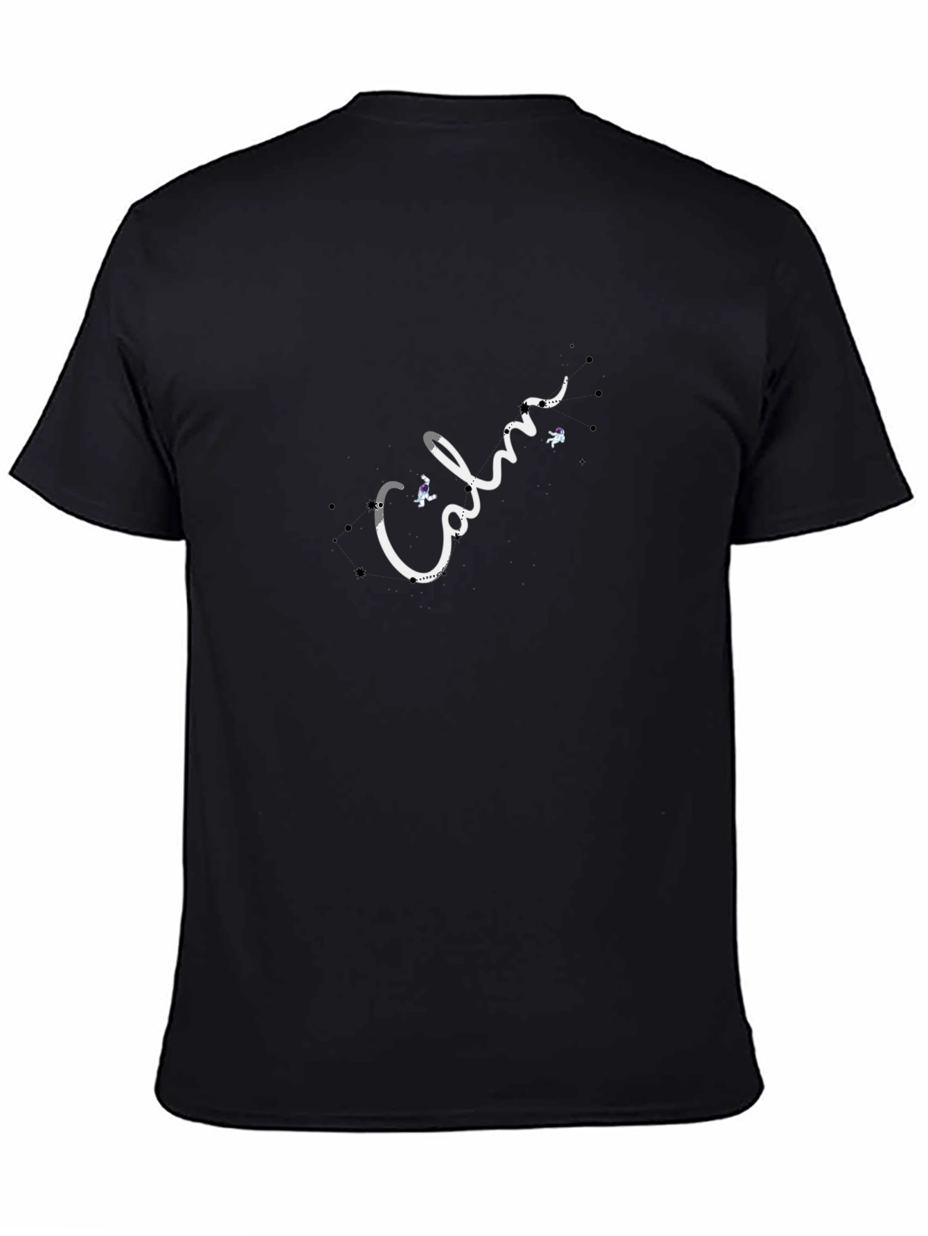Calm Astronaut Black T-Shirt