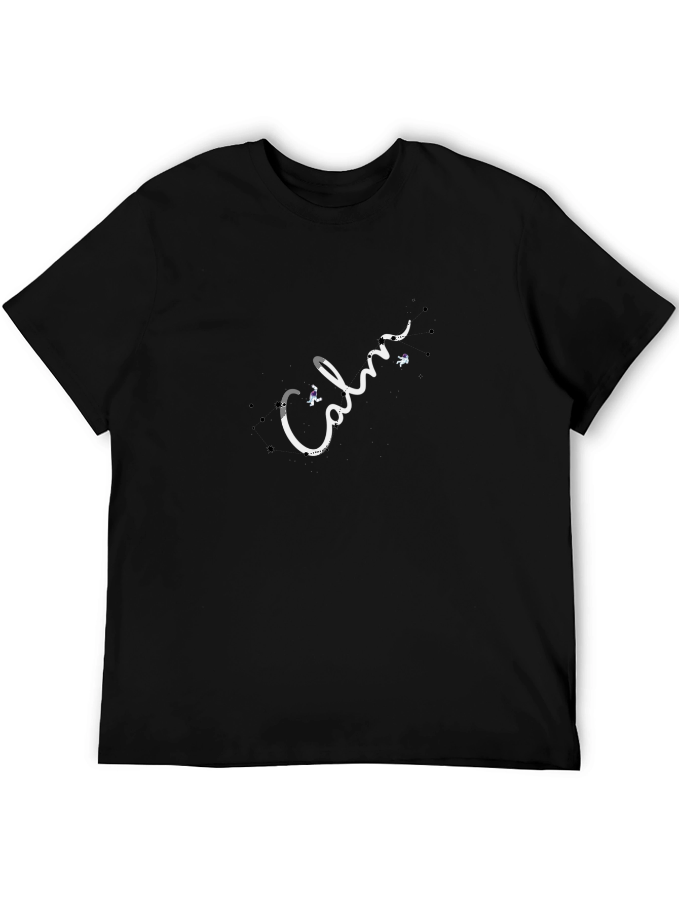 Calm Astronaut Black T-Shirt