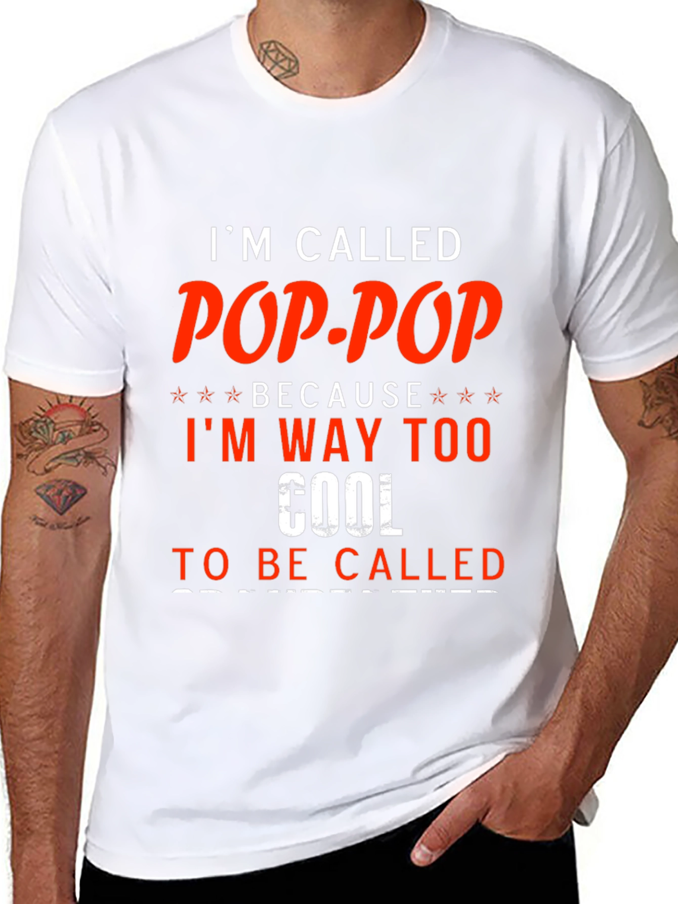 Pop-Pop T-Shirt - Cool Grandfather Tee