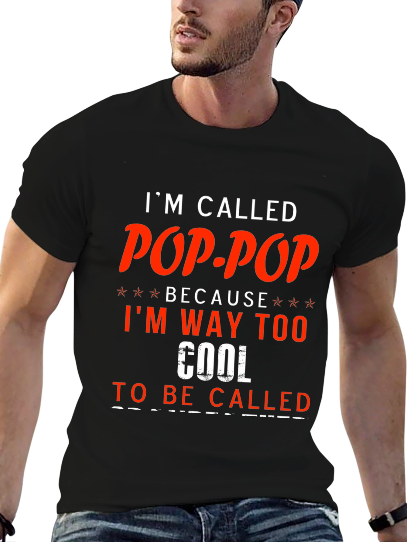 Pop-Pop T-Shirt - Cool Grandfather Tee