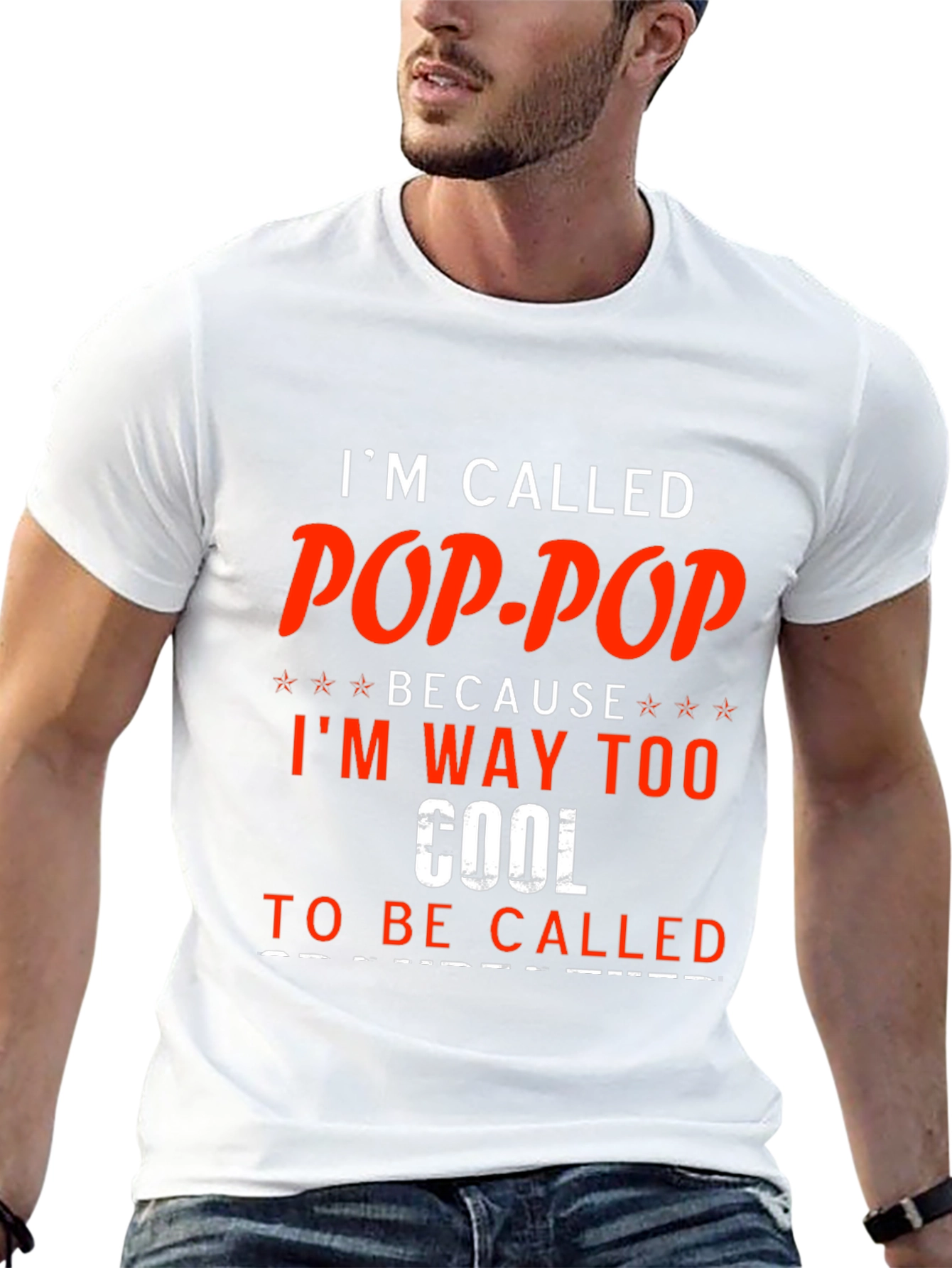Pop-Pop T-Shirt - Cool Grandfather Tee