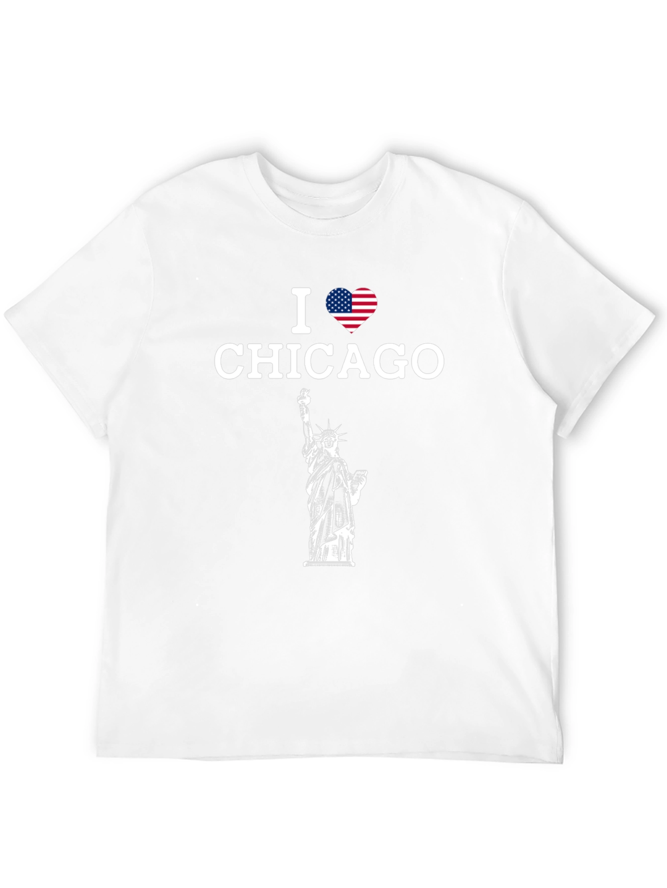 I Heart Chicago Statue of Liberty T-Shirt