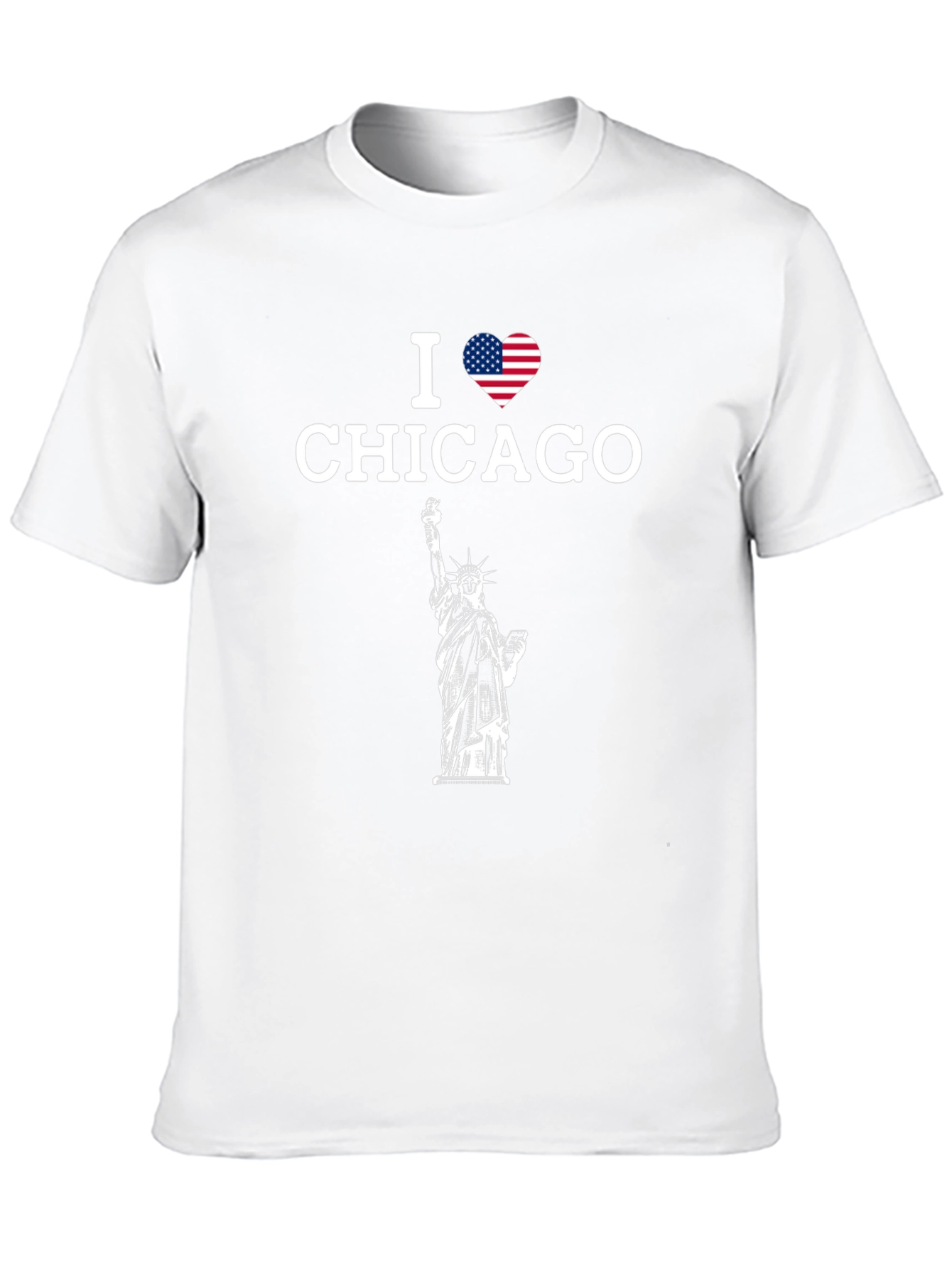 I Heart Chicago Statue of Liberty T-Shirt