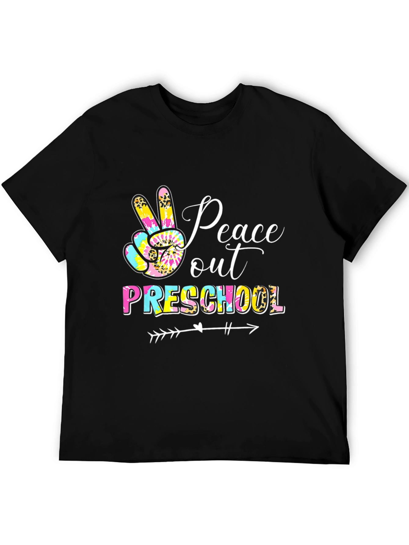 Peace Out Preschool Graphic Tee Teacher Shirt