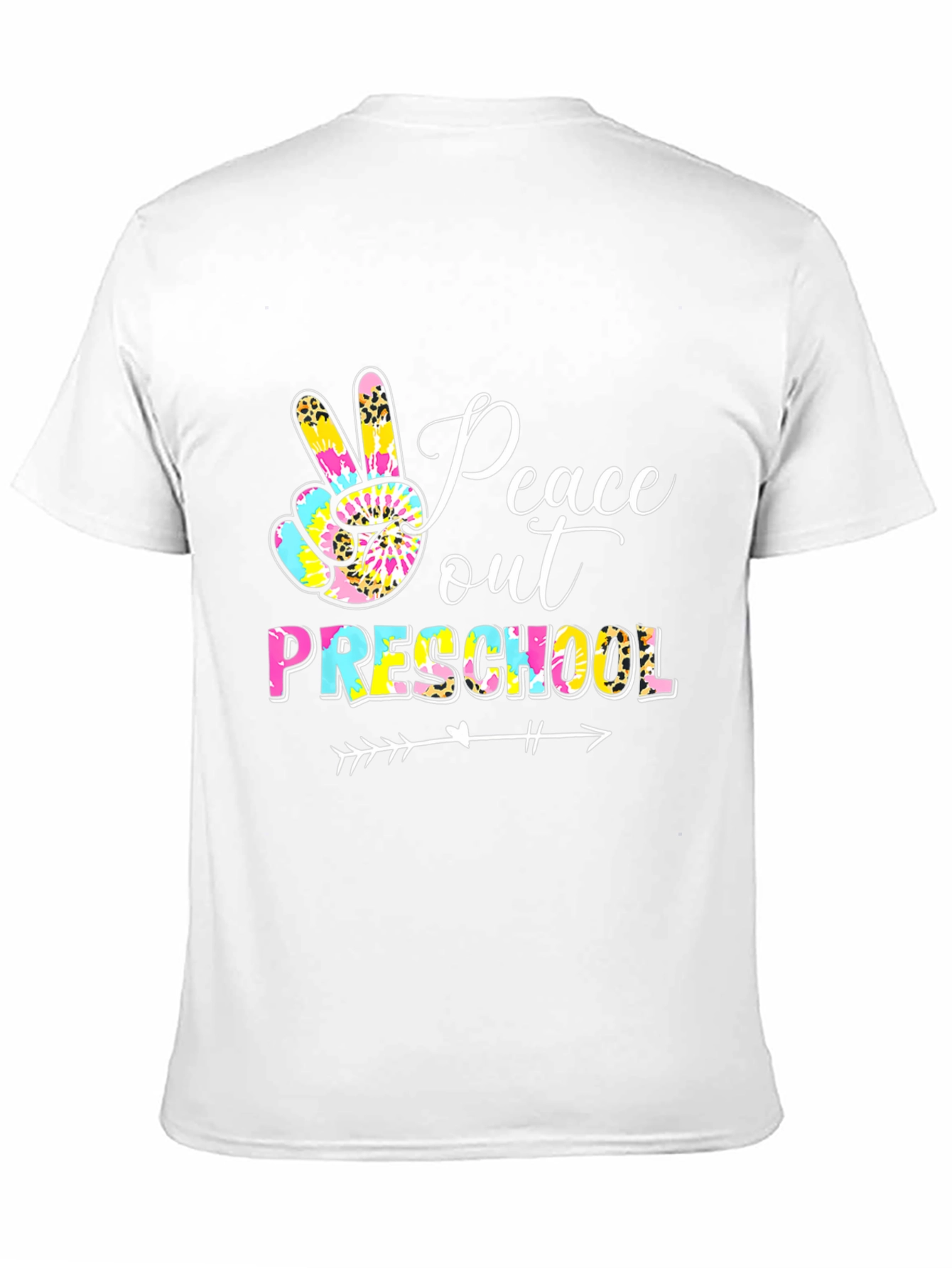 Peace Out Preschool Graphic Tee Teacher Shirt