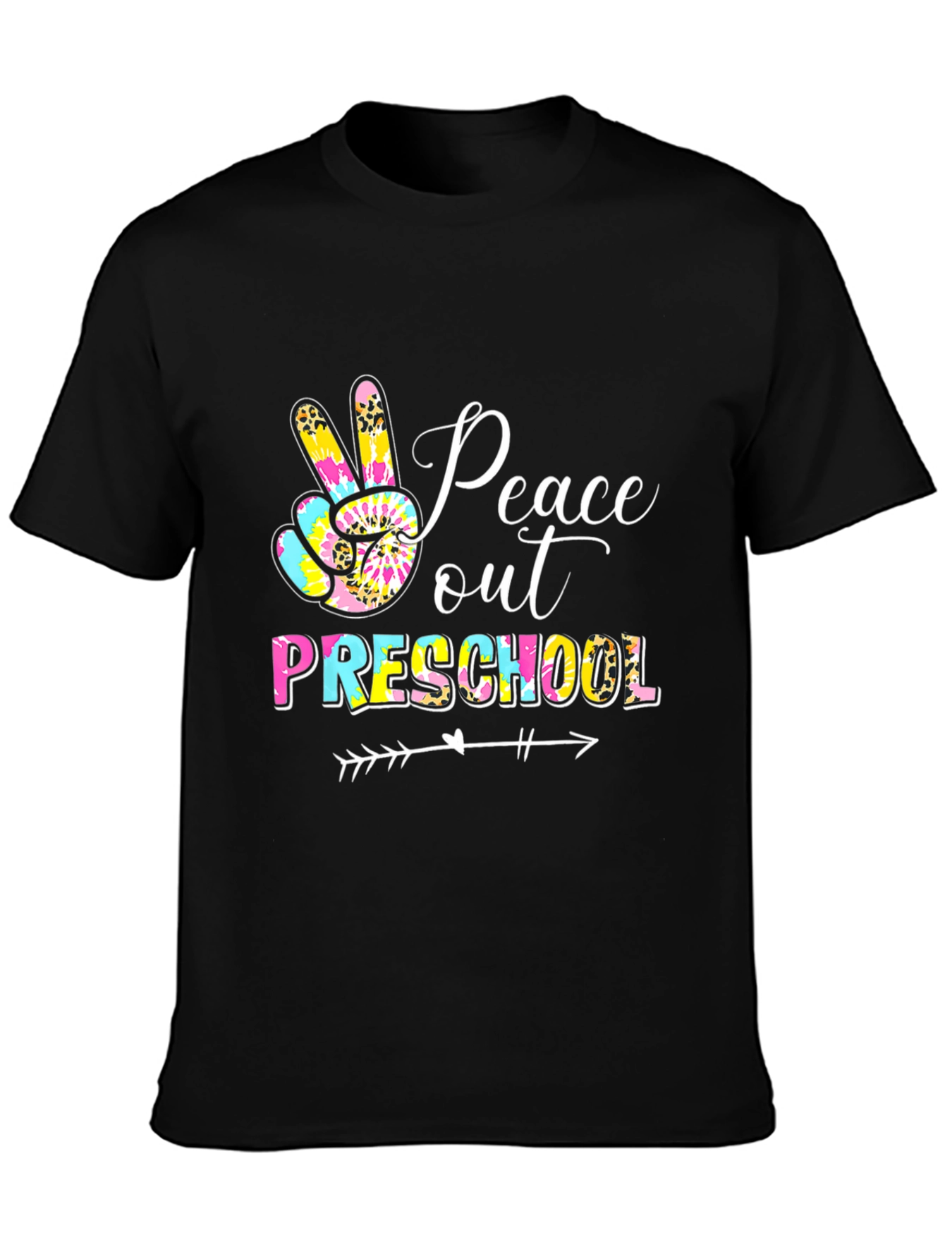 Peace Out Preschool Graphic Tee Teacher Shirt