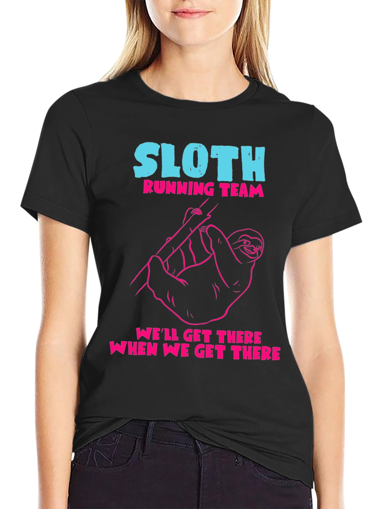 Sloth Running Team Graphic Tee