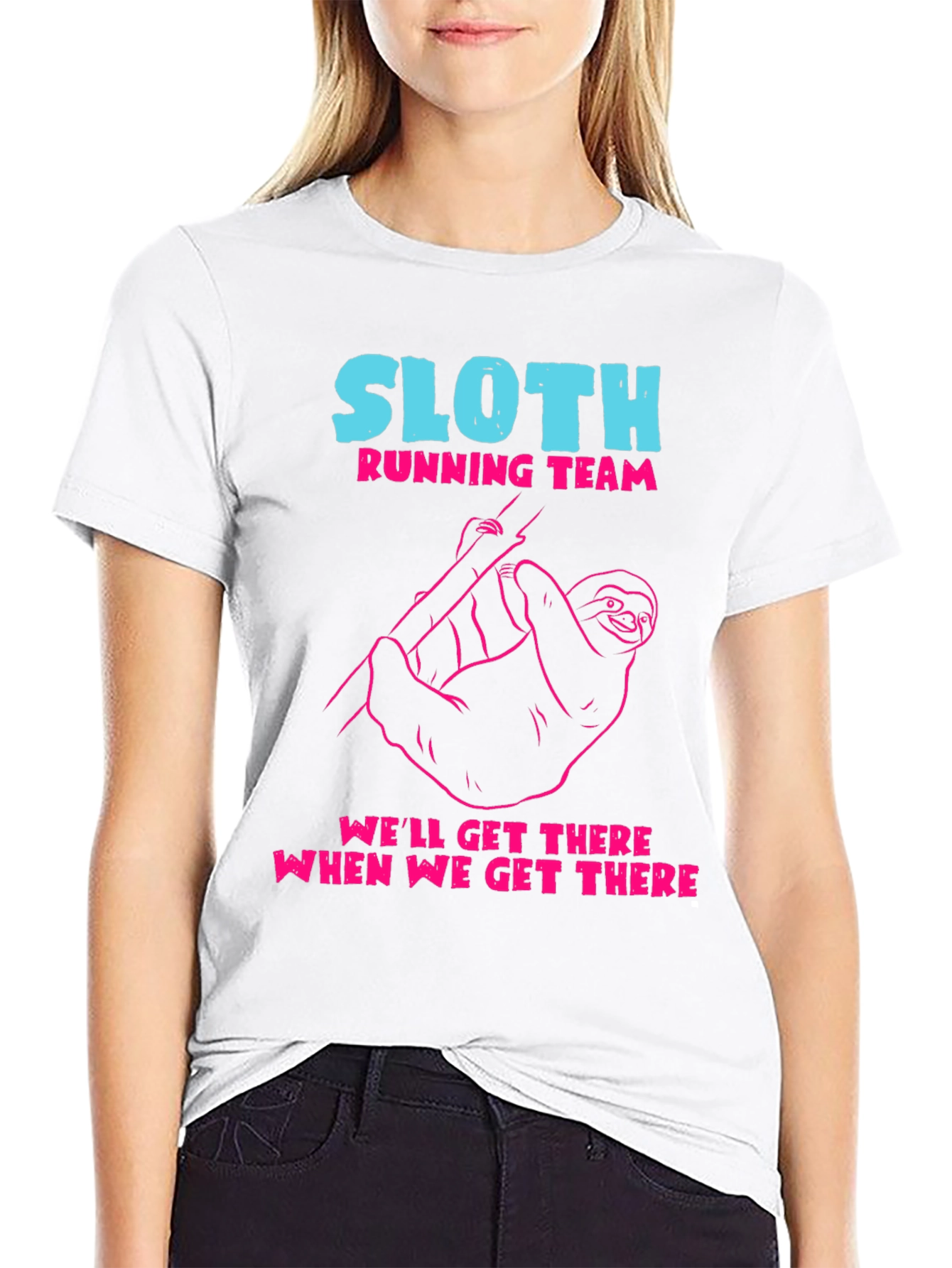 Sloth Running Team Graphic Tee