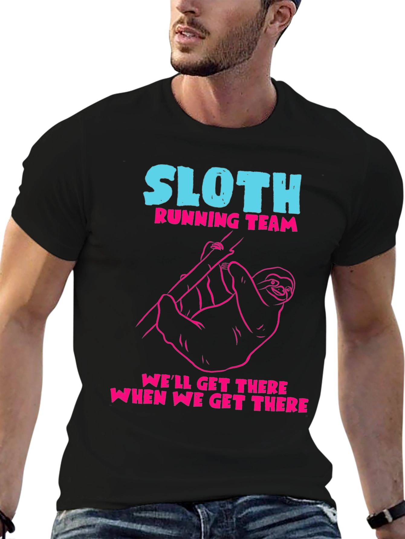 Sloth Running Team Graphic Tee