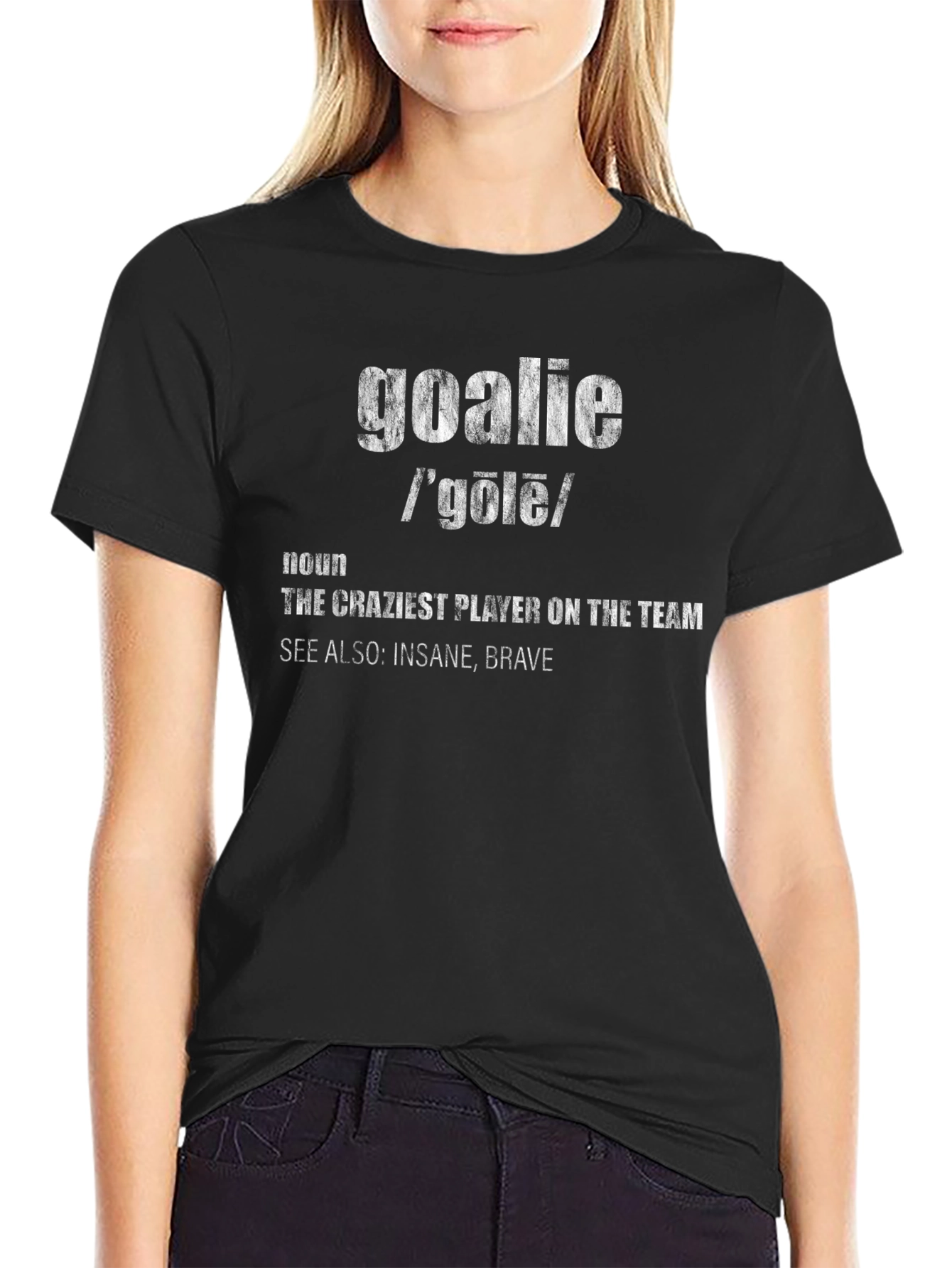 Goalie Definition Black T-Shirt