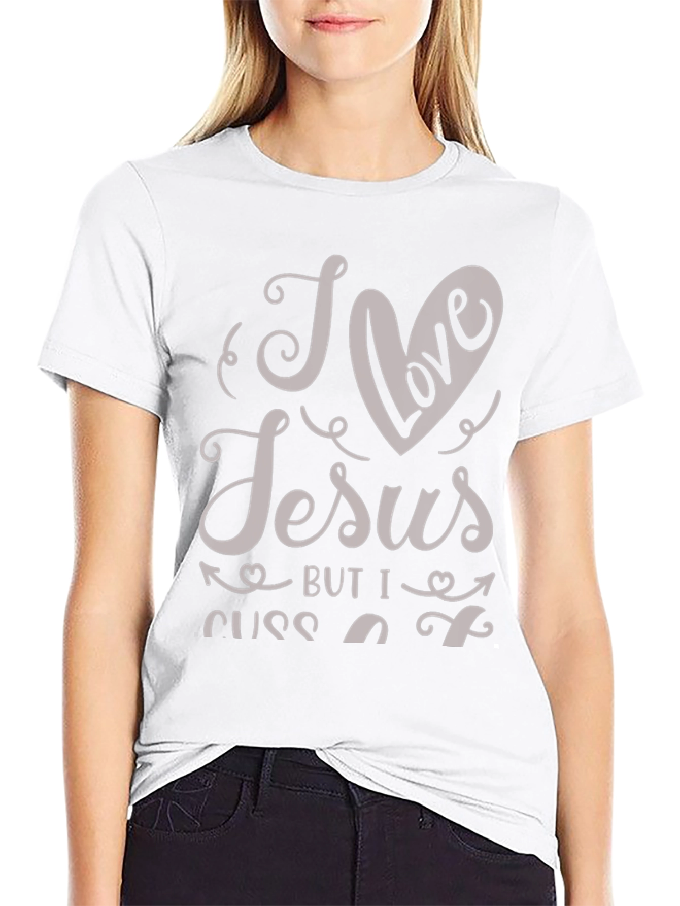 I Love Jesus But I Cuss A Little T-Shirt