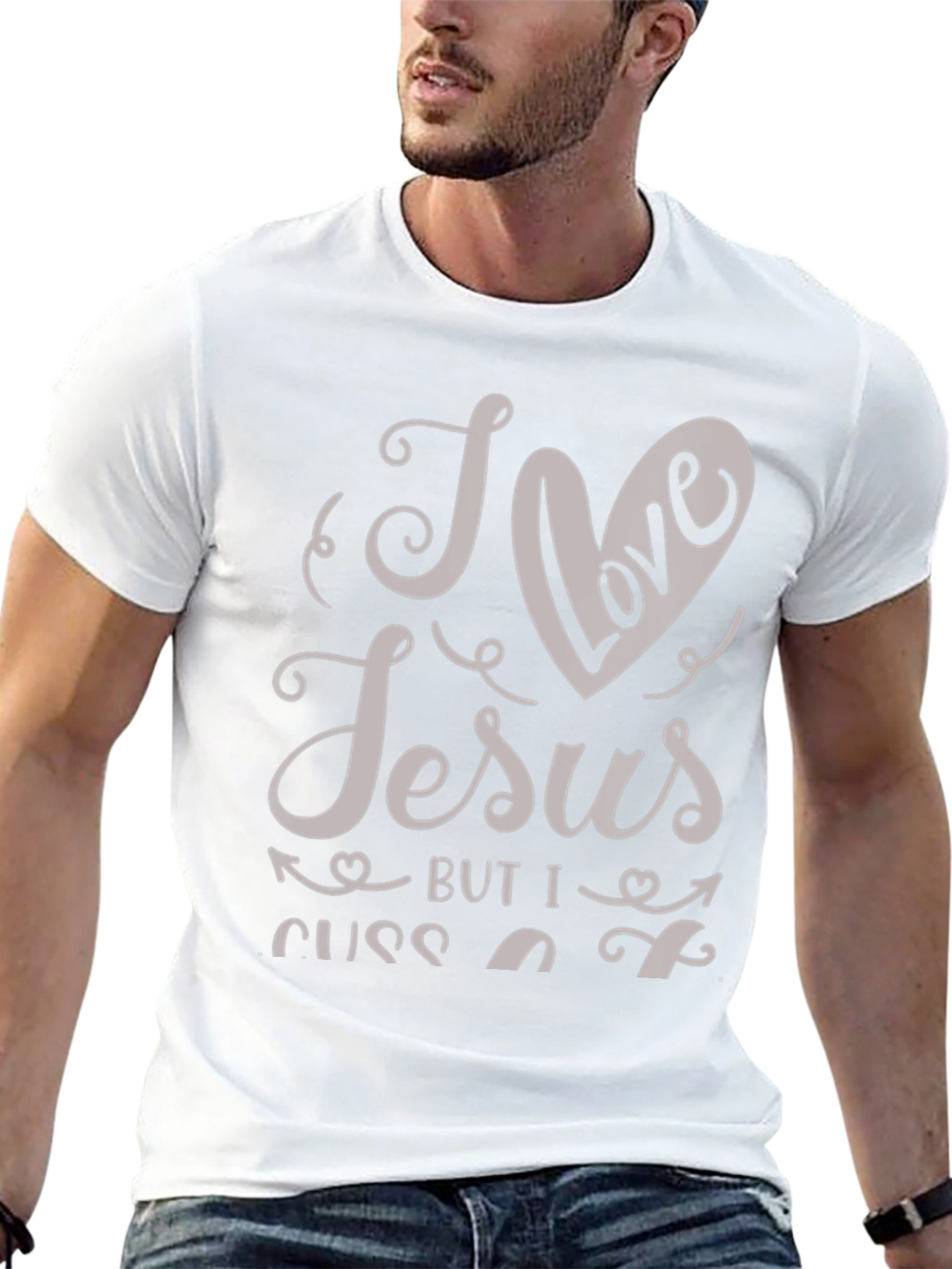 I Love Jesus But I Cuss A Little T-Shirt