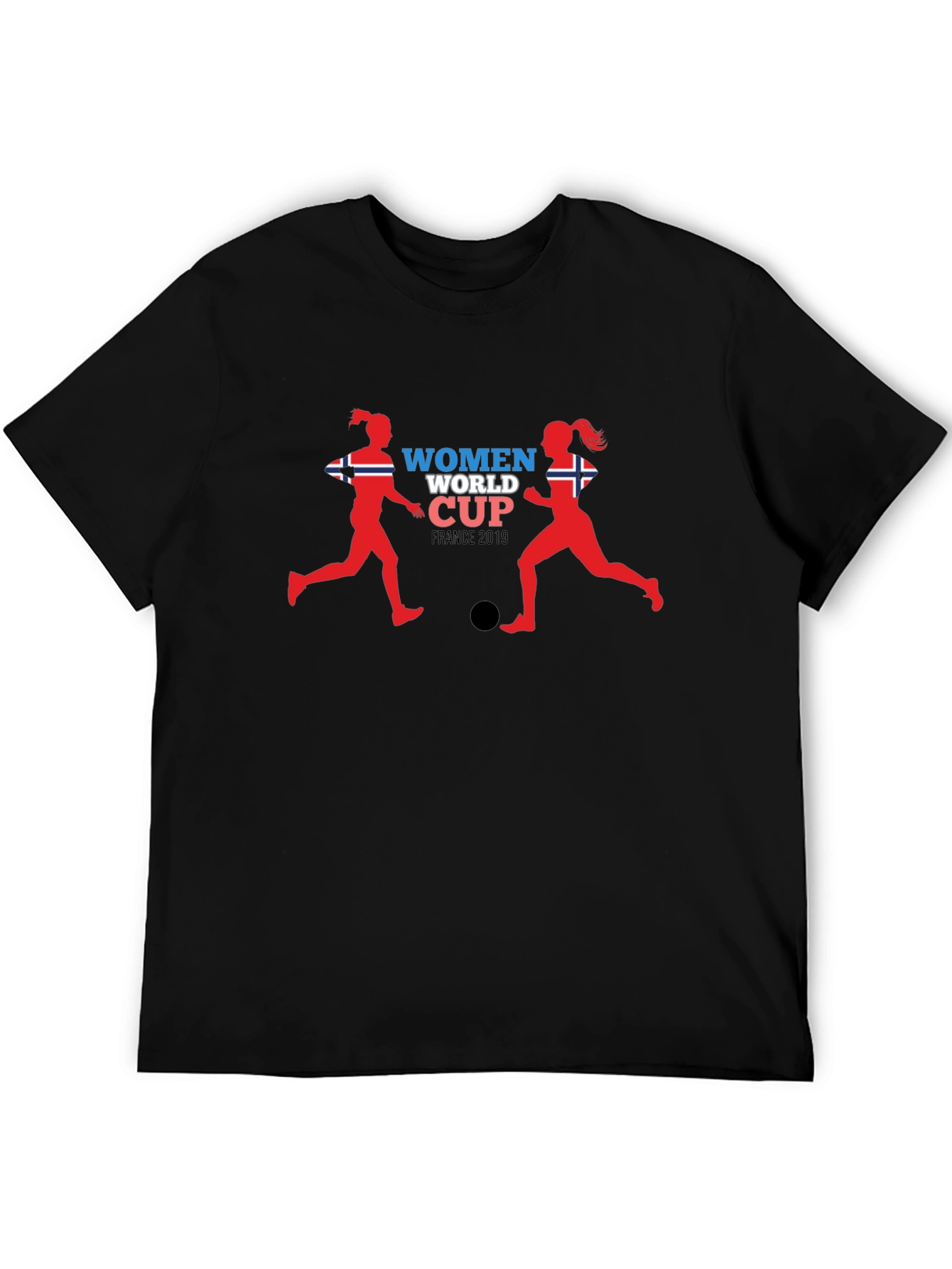 Womens World Cup France 2019 Black T-Shirt