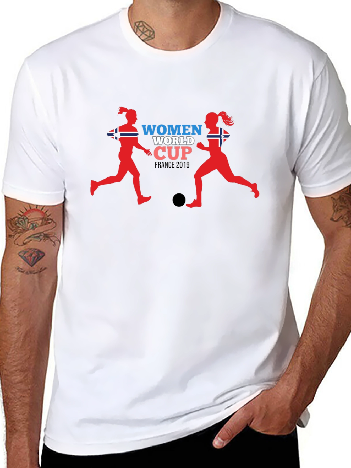 Womens World Cup France 2019 Black T-Shirt